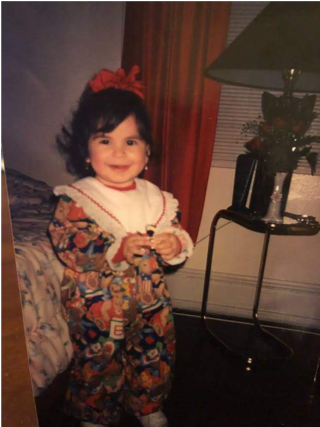 Me, at age 3 and yes, those are teddy bears with the American flag on them.