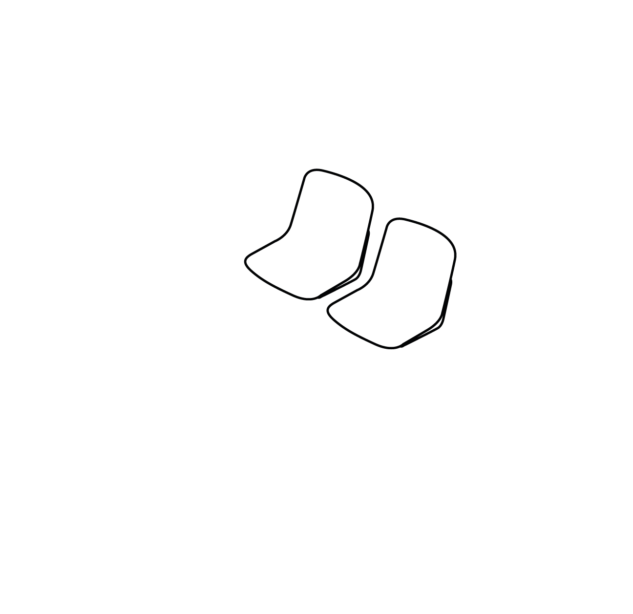  2 places, 113 cm Pied V : +27 cm Pied FIL : +25 cm 