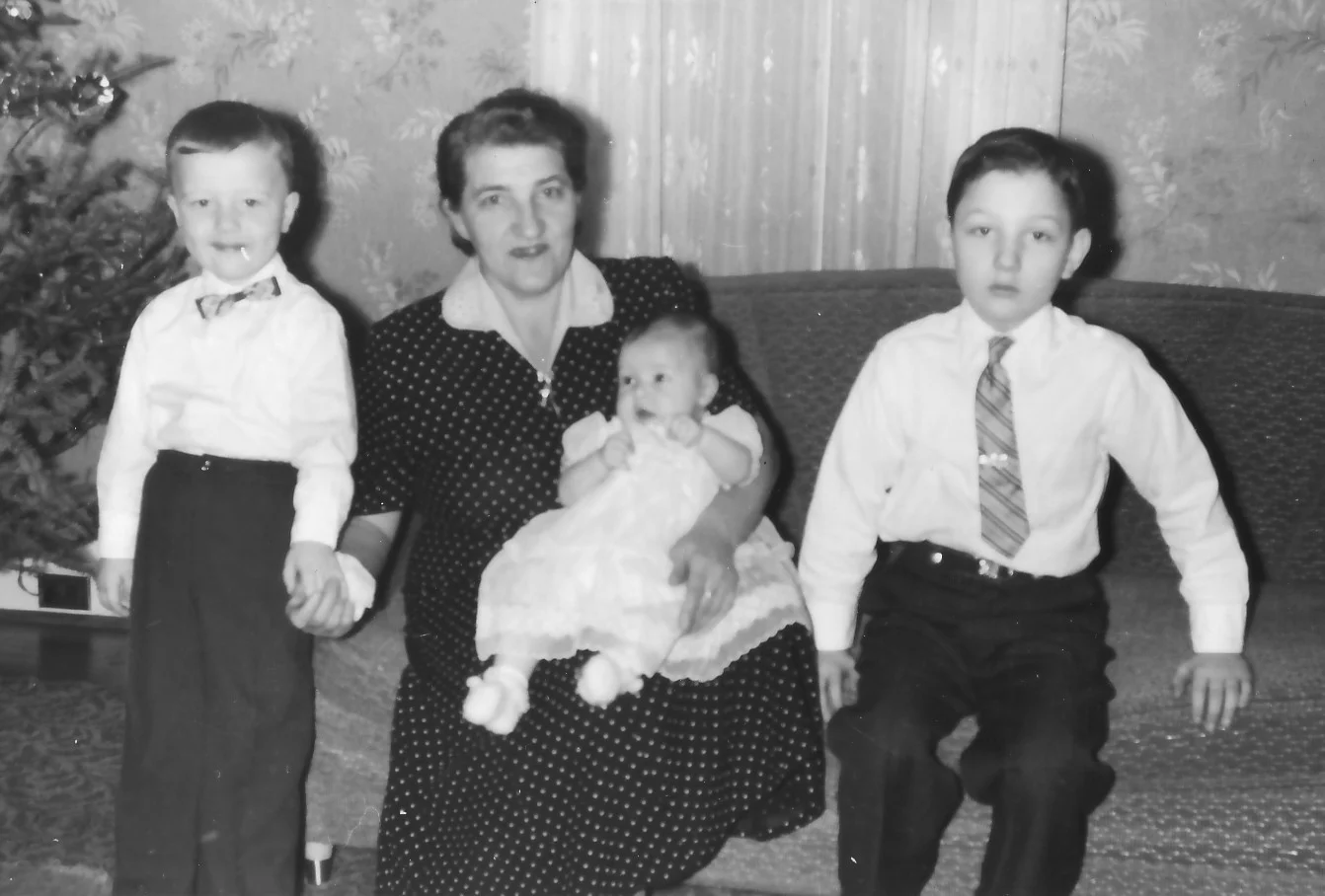  Helen with her three children: Stanley, Ann, and Frank