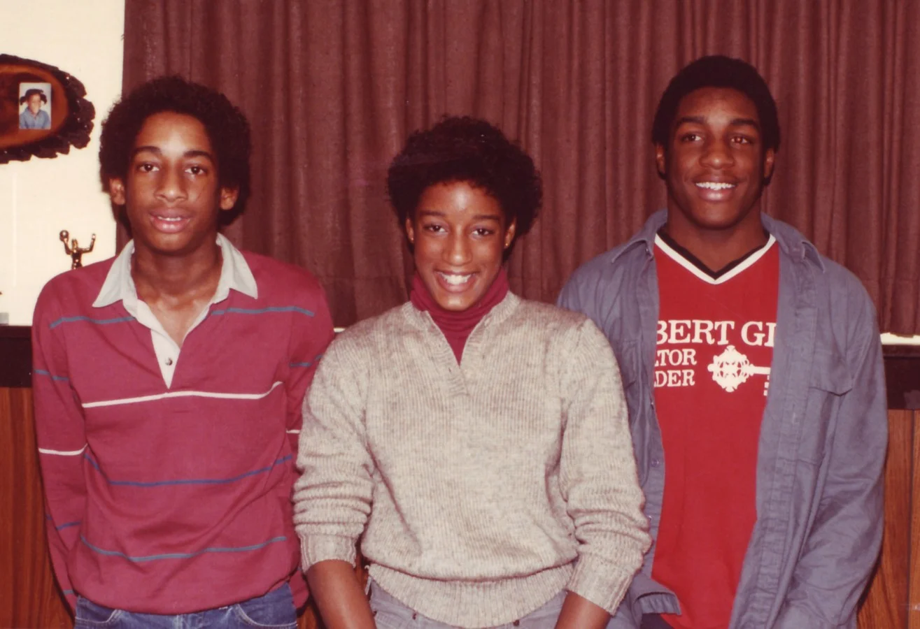 George Jr. (left), Jenifer, and Darrell. Each went on to receive a Division I college scholarship. George was a setter for Pepperdine’s volleyball team and nearly made the U.S. men’s Olympic volleyball team in 1988. Jenifer was an outstanding volleyball player at the University of Iowa. Darrell excelled in football at the University of Minnesota and for the Green Bay Packers.