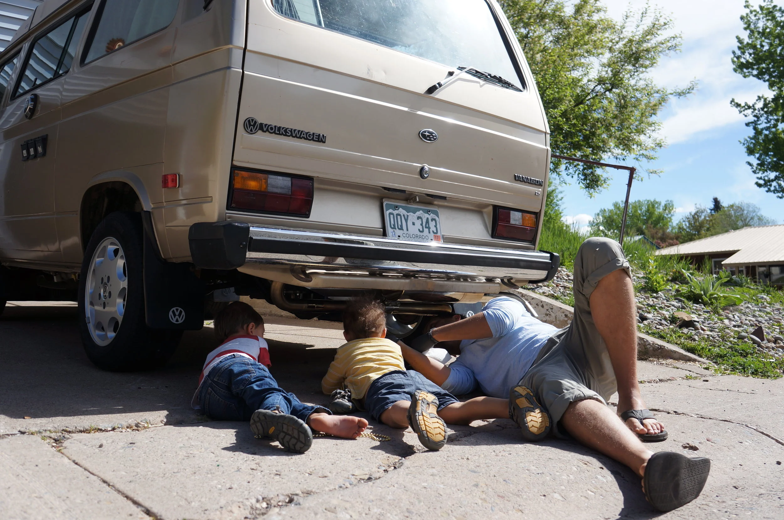 Mini mechanics in the making.
