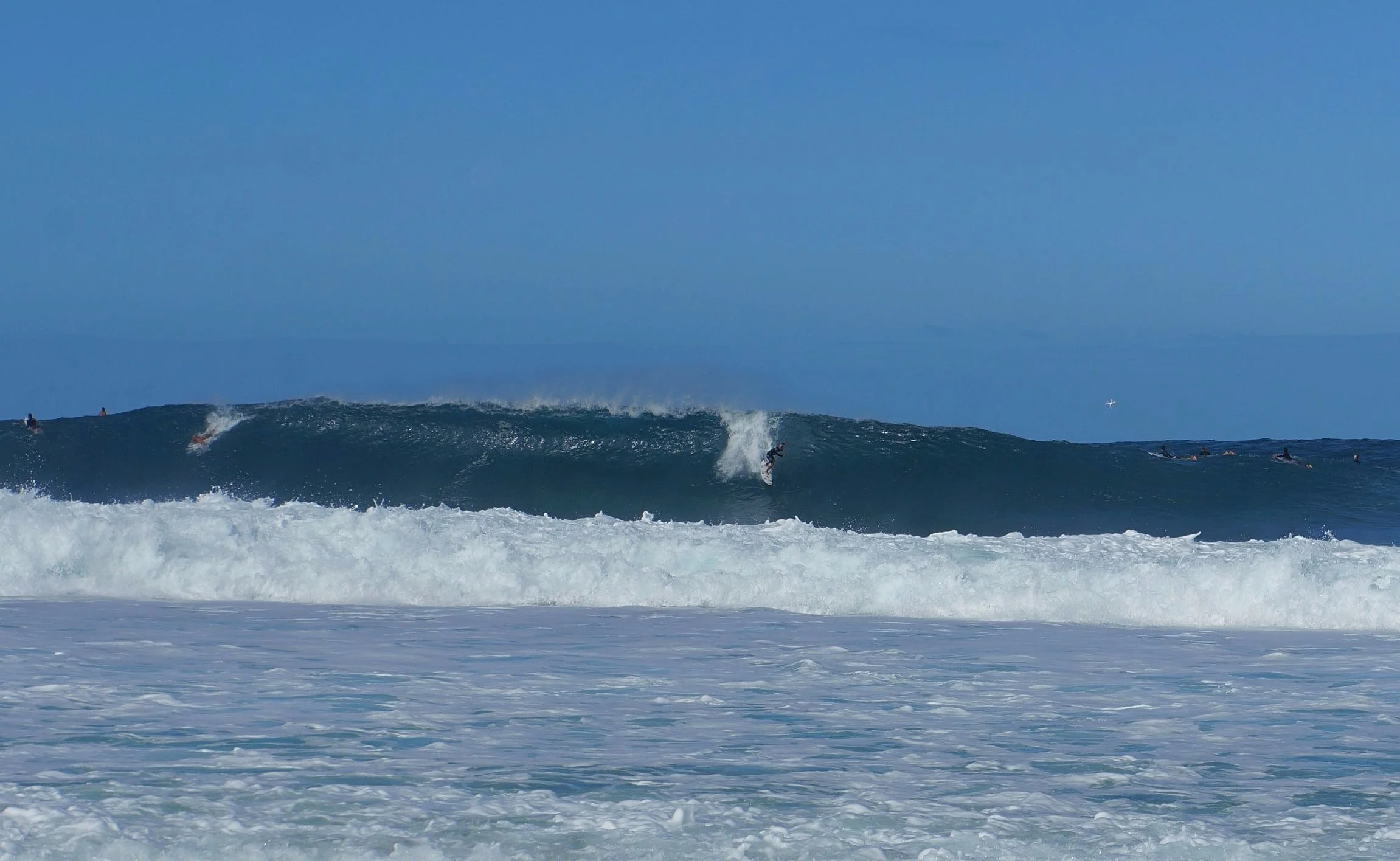 Big ol' waves...I think they said 18 footers that day??