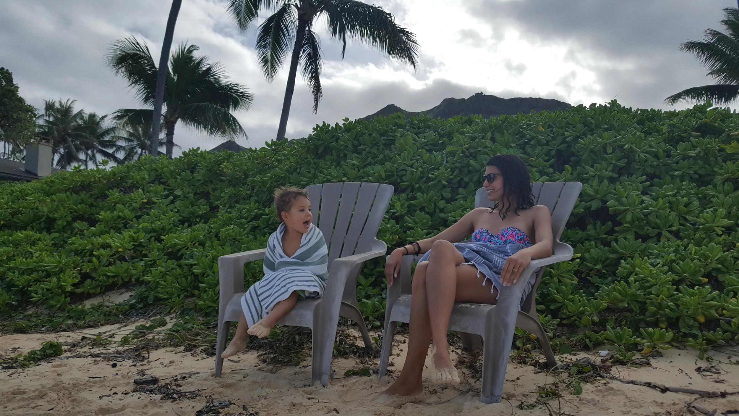 Reid telling stories. Or letting me know that this time "he's just really hungry right now." Either way, his usual.
