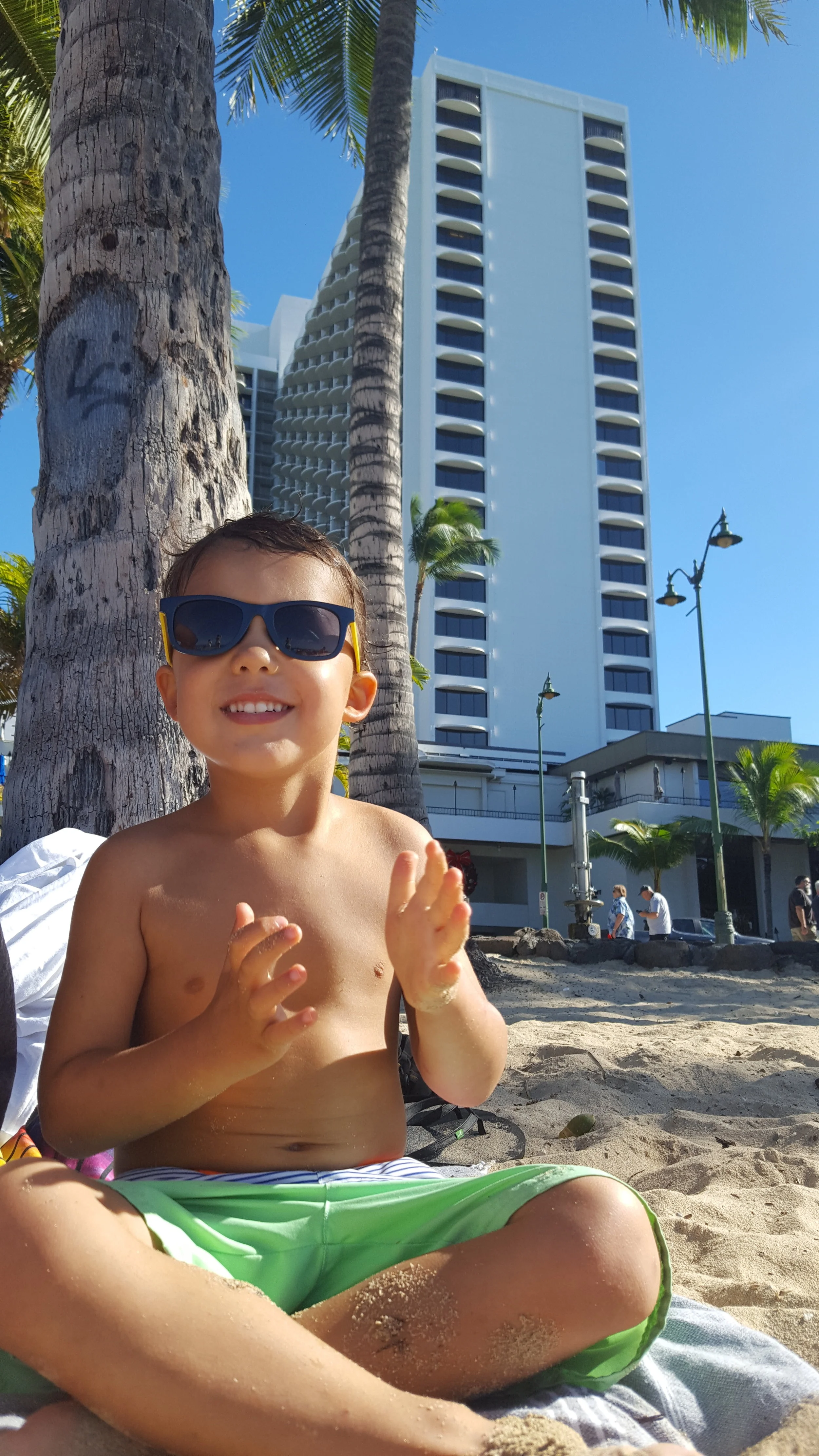 Reid on Waikiki Beach