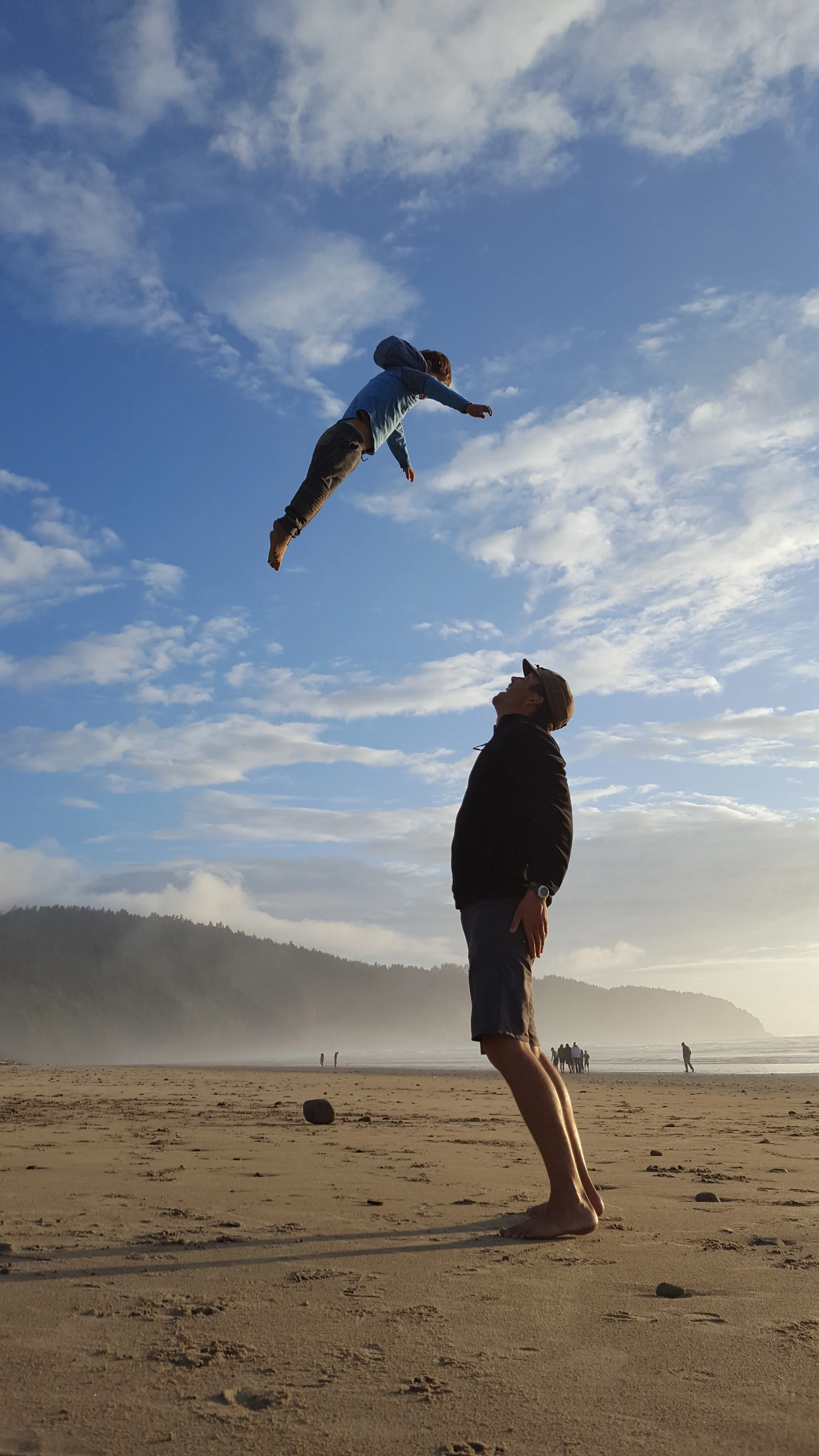 If we weren't climbing trees in our campground, you would find us here. Playing on the beach.