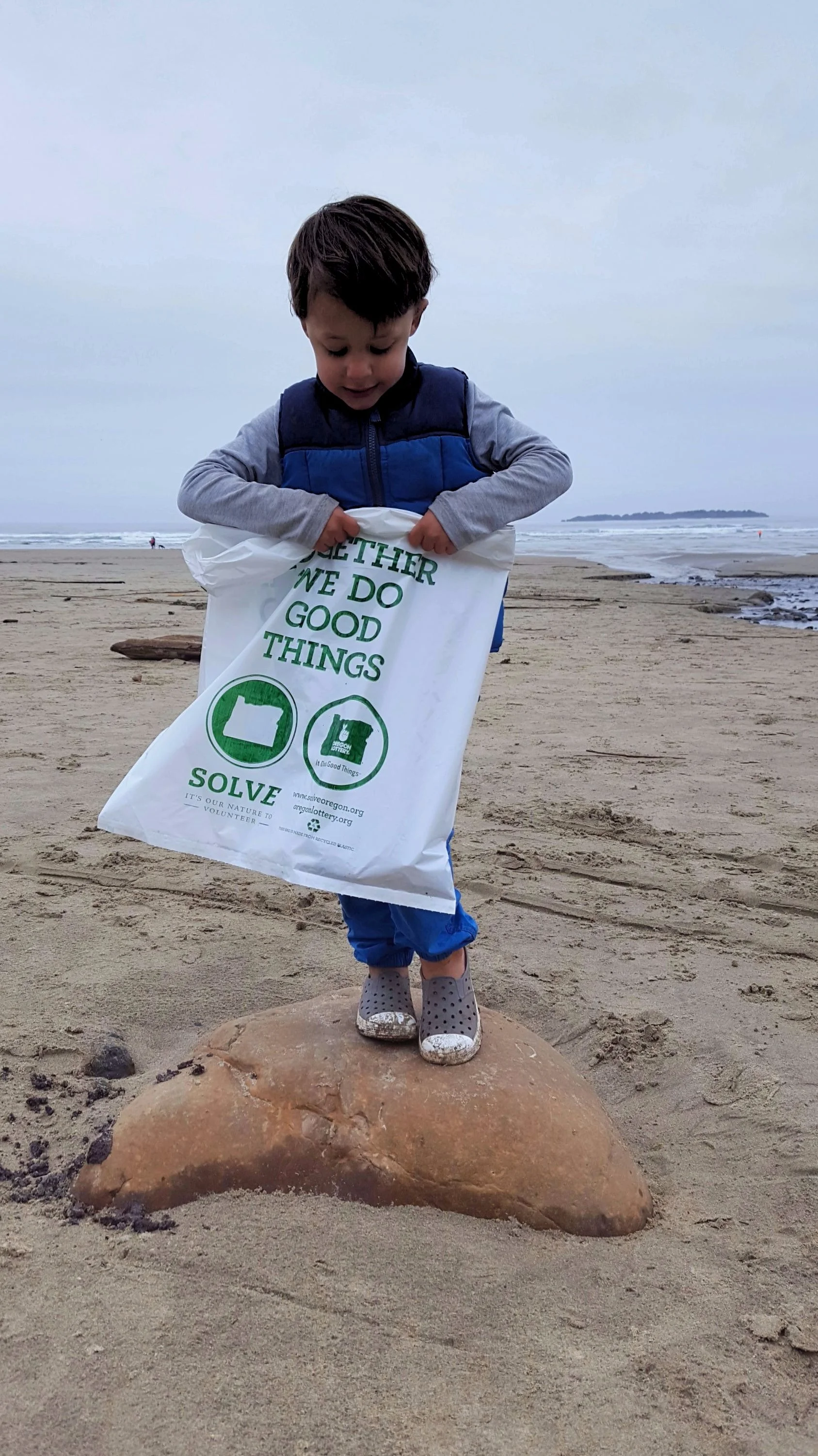 Bennett & I signed up for a Beverly Beach Clean-up and yes, sadly we found A LOT of trash.