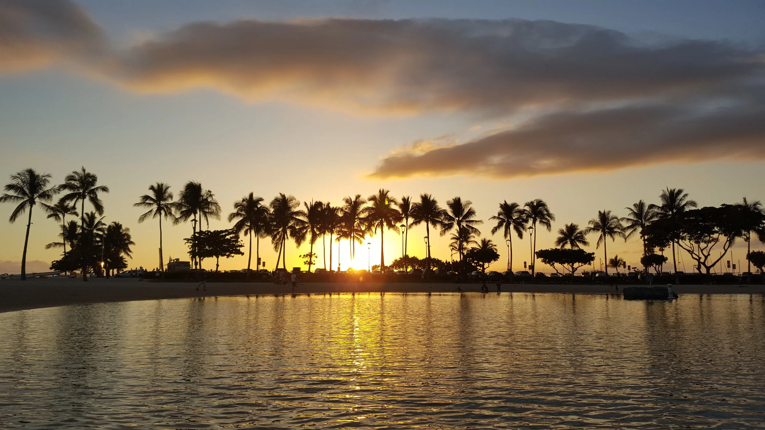 I don't think we missed one sunset in Waikiki. 