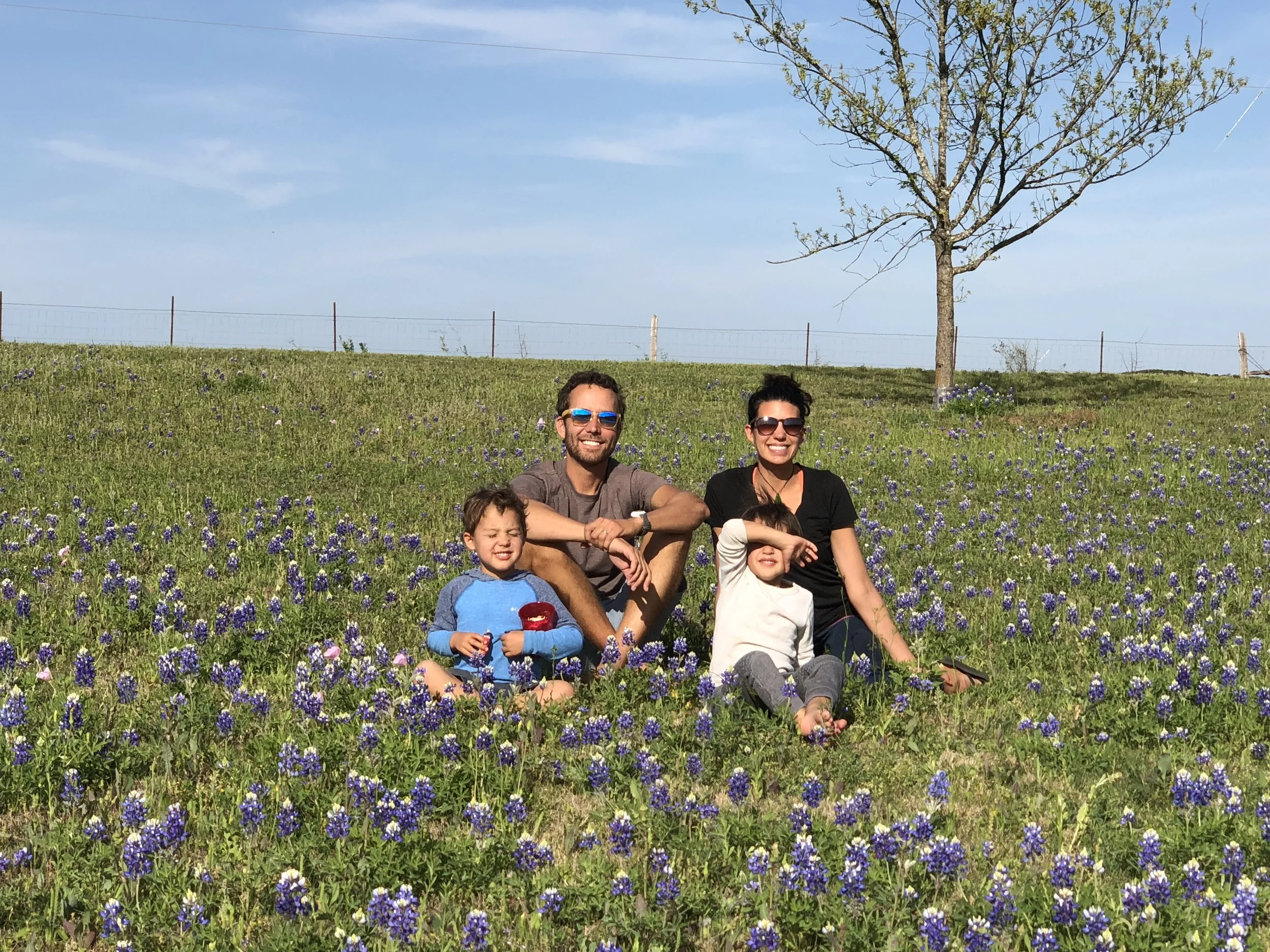 Enjoying the bluebonnets - they apparently don't last long!