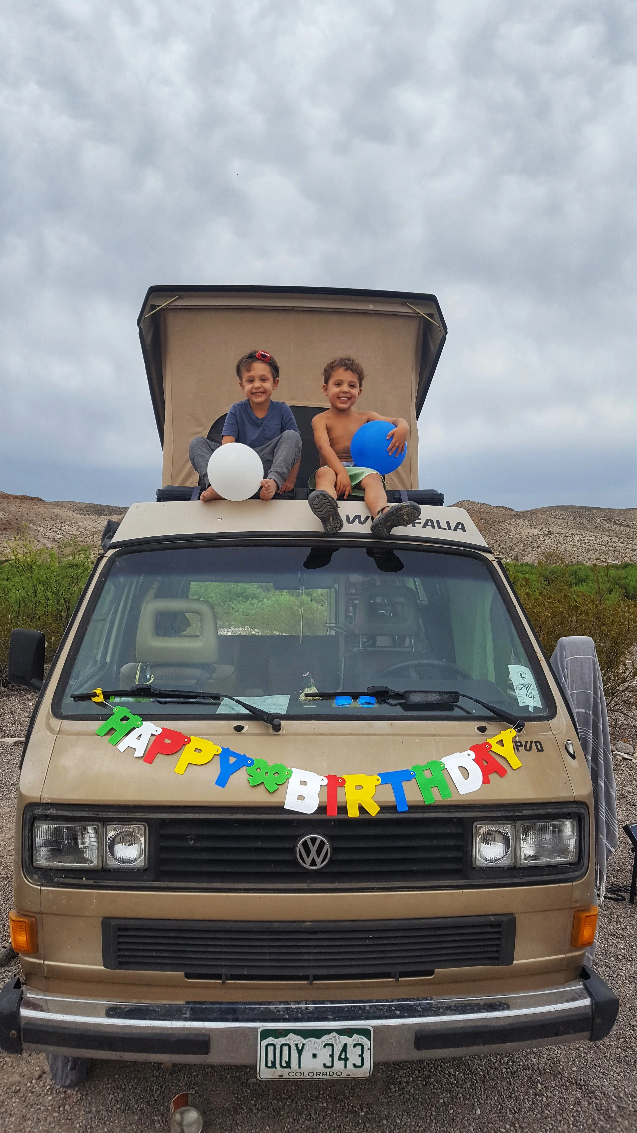 I'll never forget this birthday! Traveling around in Spud, discovering new places in Big Bend National Park, three meals a day included cake, balloons, a hot springs, reading books outside at sunset. It has been a good day. It has been a good year.
