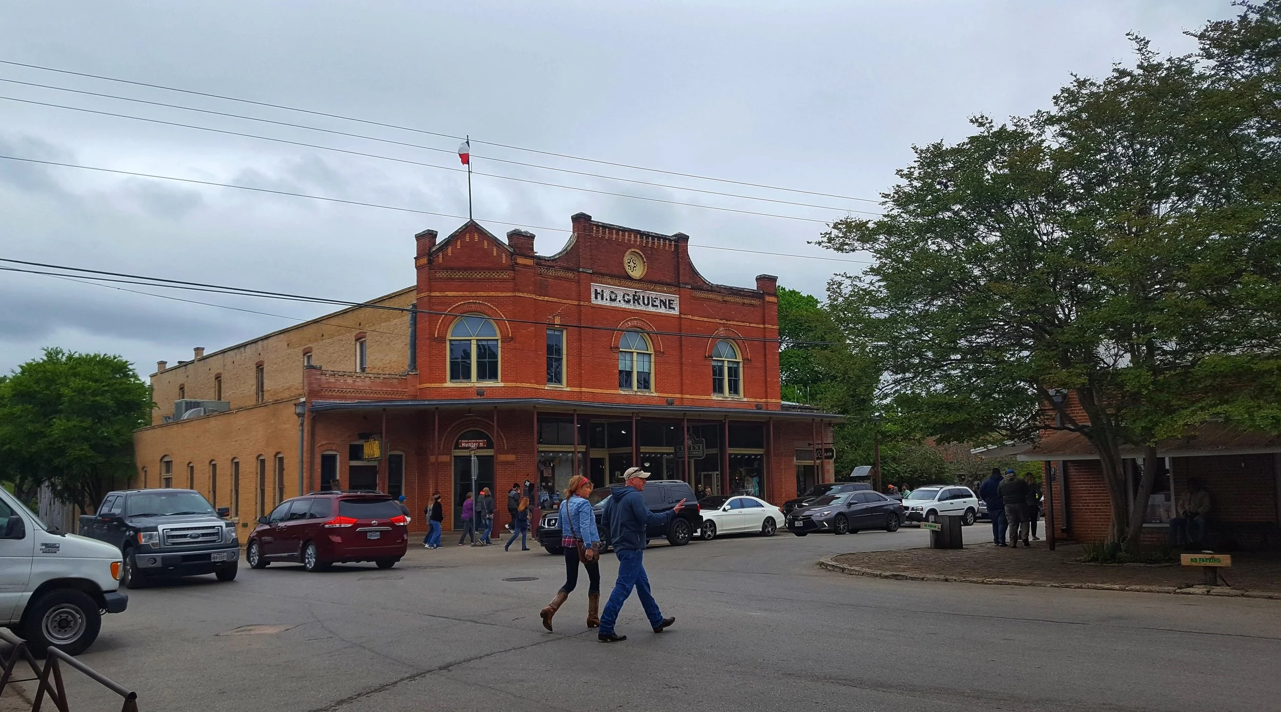 Historic town of Gruene, Texas.