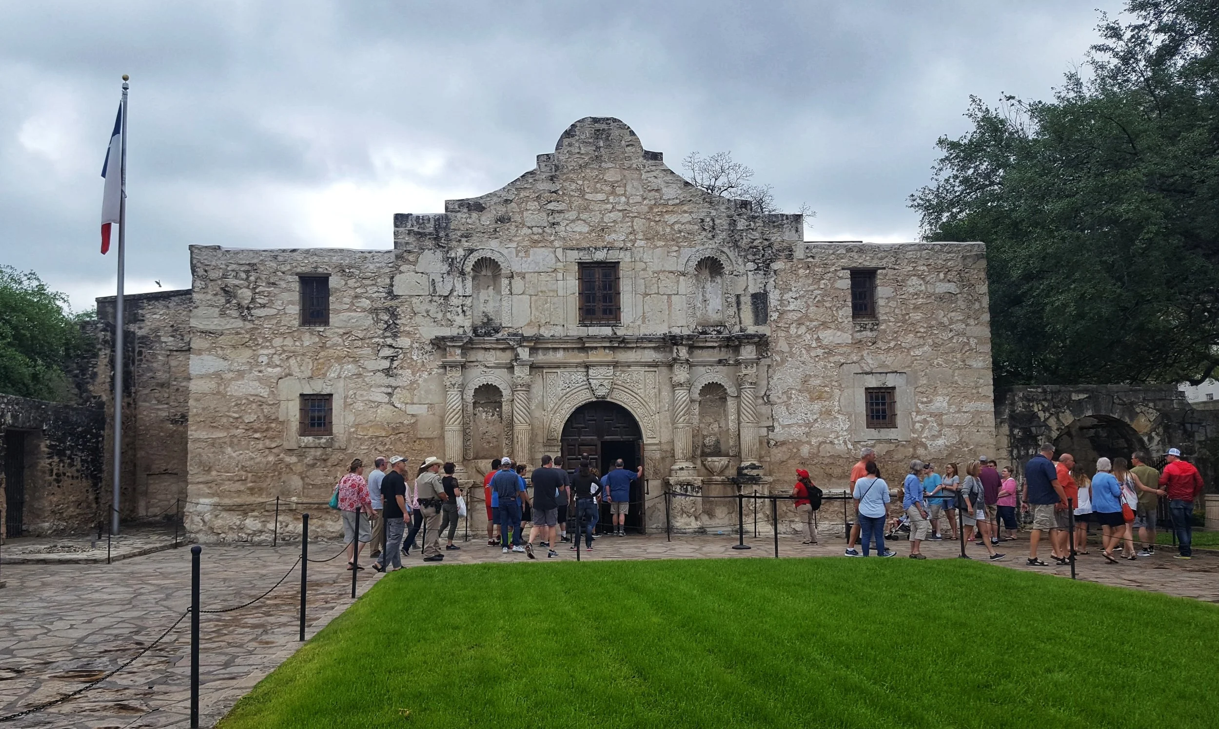 Please note: There is no basement in the Alamo...