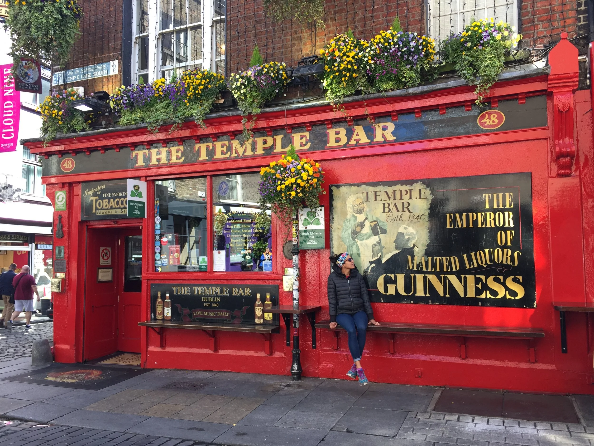 A visit to Temple Bar neighborhood and of course, The Temple Bar itself