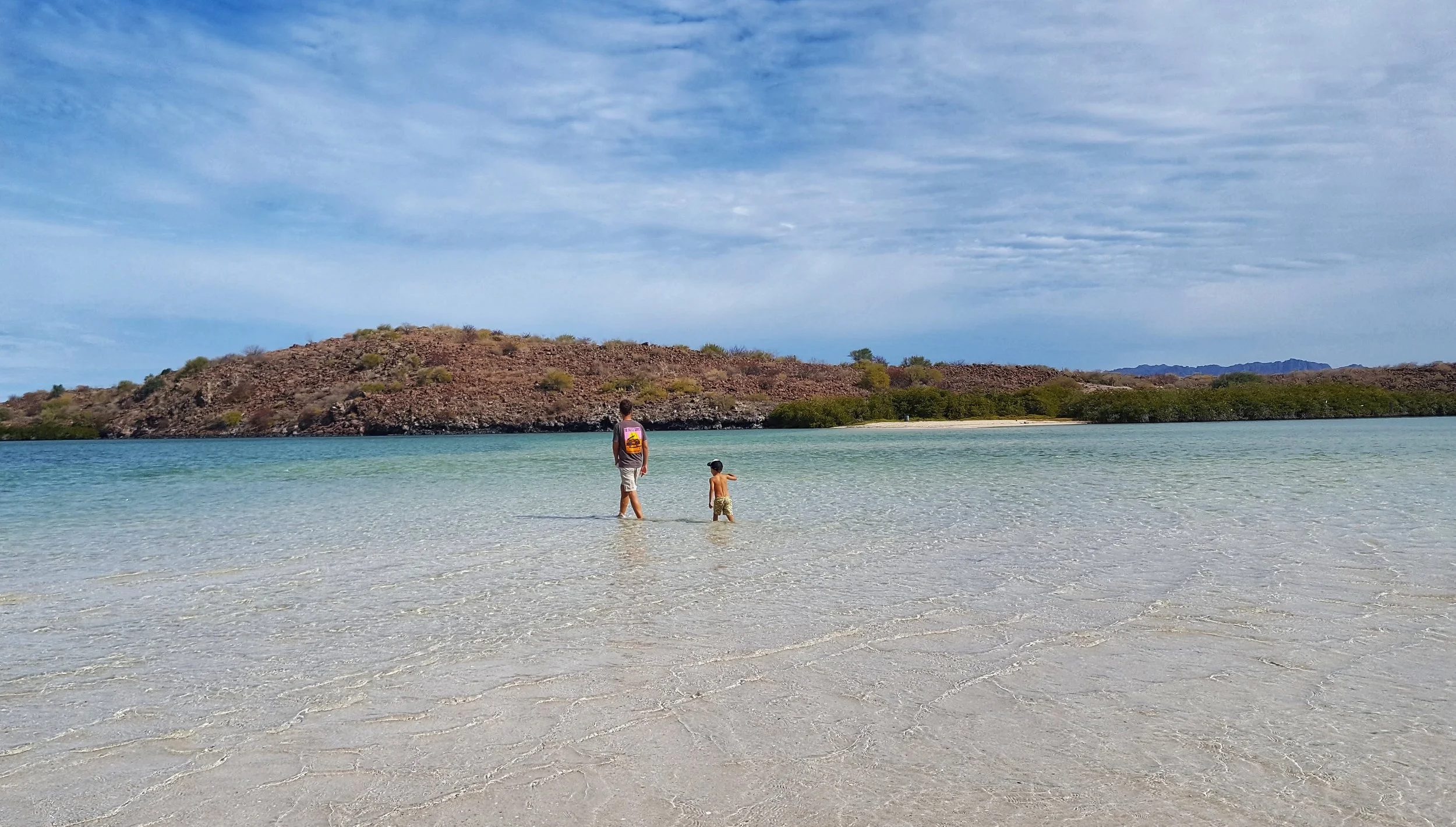 Chip and Bennett out to explore Isla Requeson.