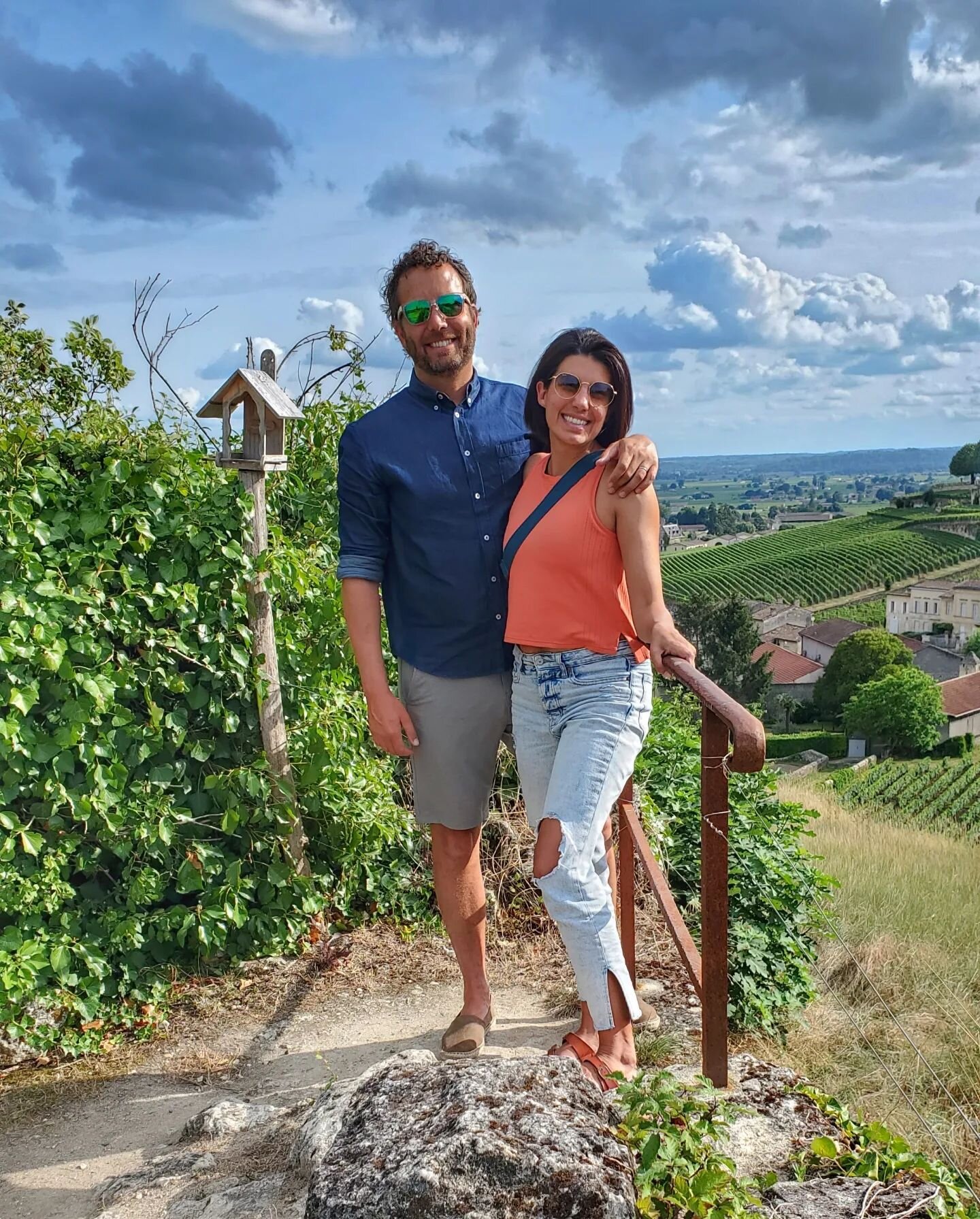 St Emilion &amp; Bordeaux region had me reminiscing about everything I learned in my college 'Wines &amp; Spirits' course (20 yrs ago)! 🍷 About halfway from Biarritz we jumped off the tollway and took tiny roads through quaint villages and towns, th