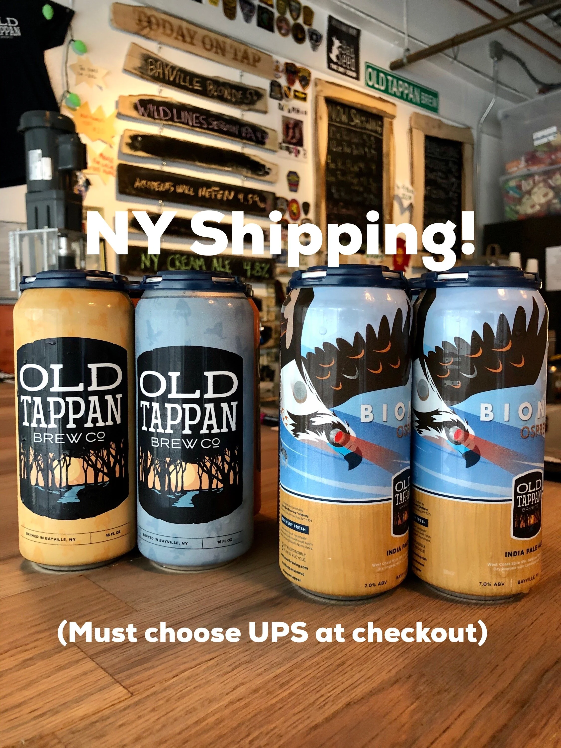 NY Shipping 4 Packs - 16oz Cans