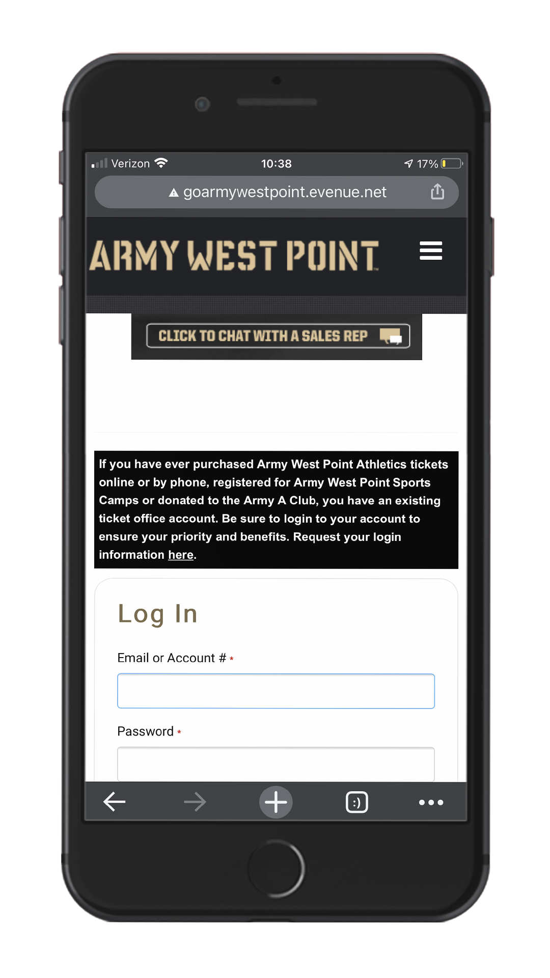 Your army login