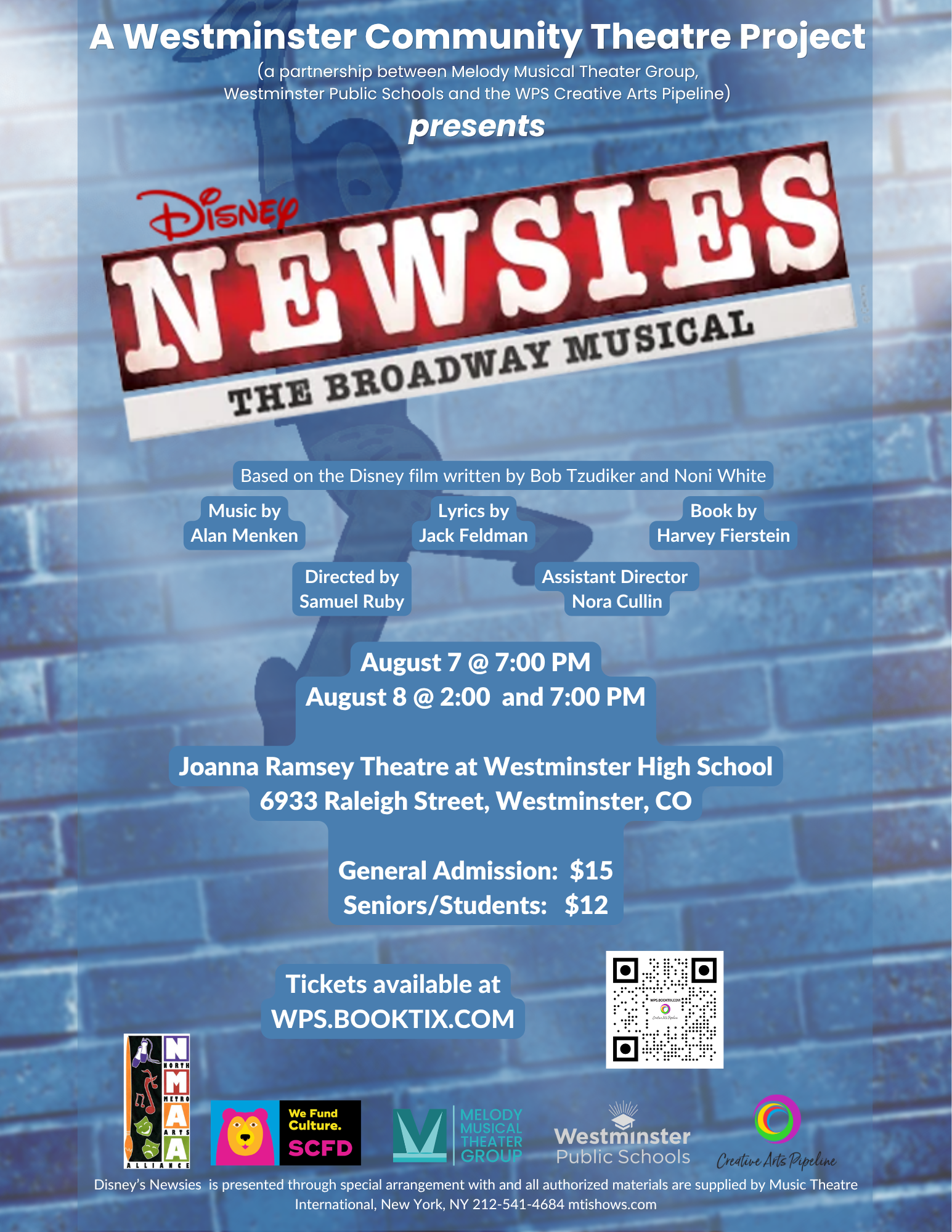 Disney's NEWSIES -- Westminster Community Theater Project