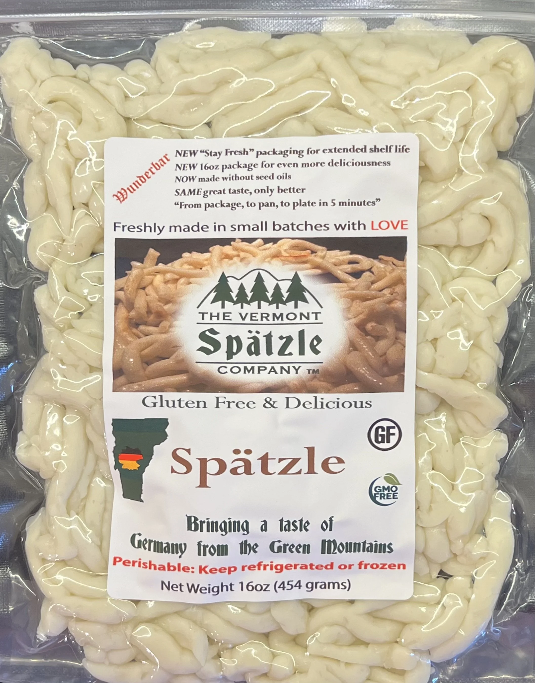 (3) 1lb packages of our gluten free Spätzle