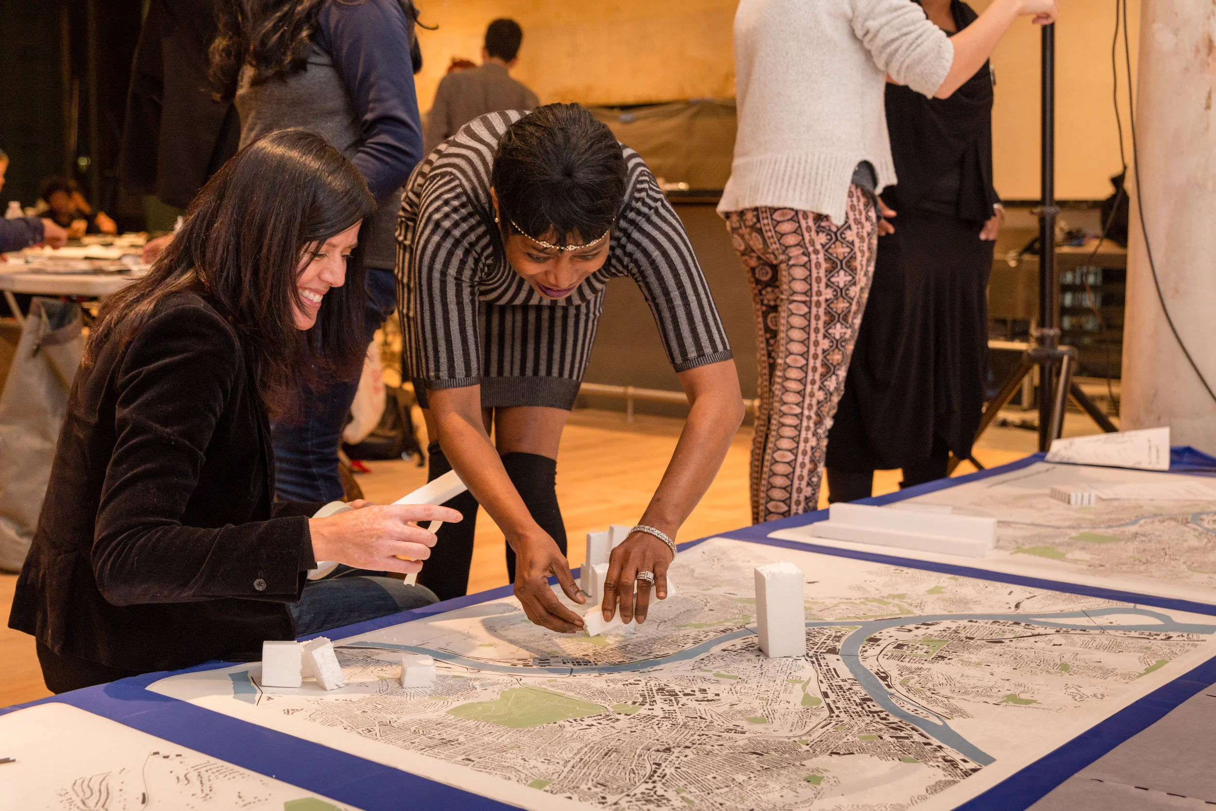 Participants in the “Reparations” charrette at Pittsburgh’s City of Asylum, 2016. Photo by Heather Kresge.