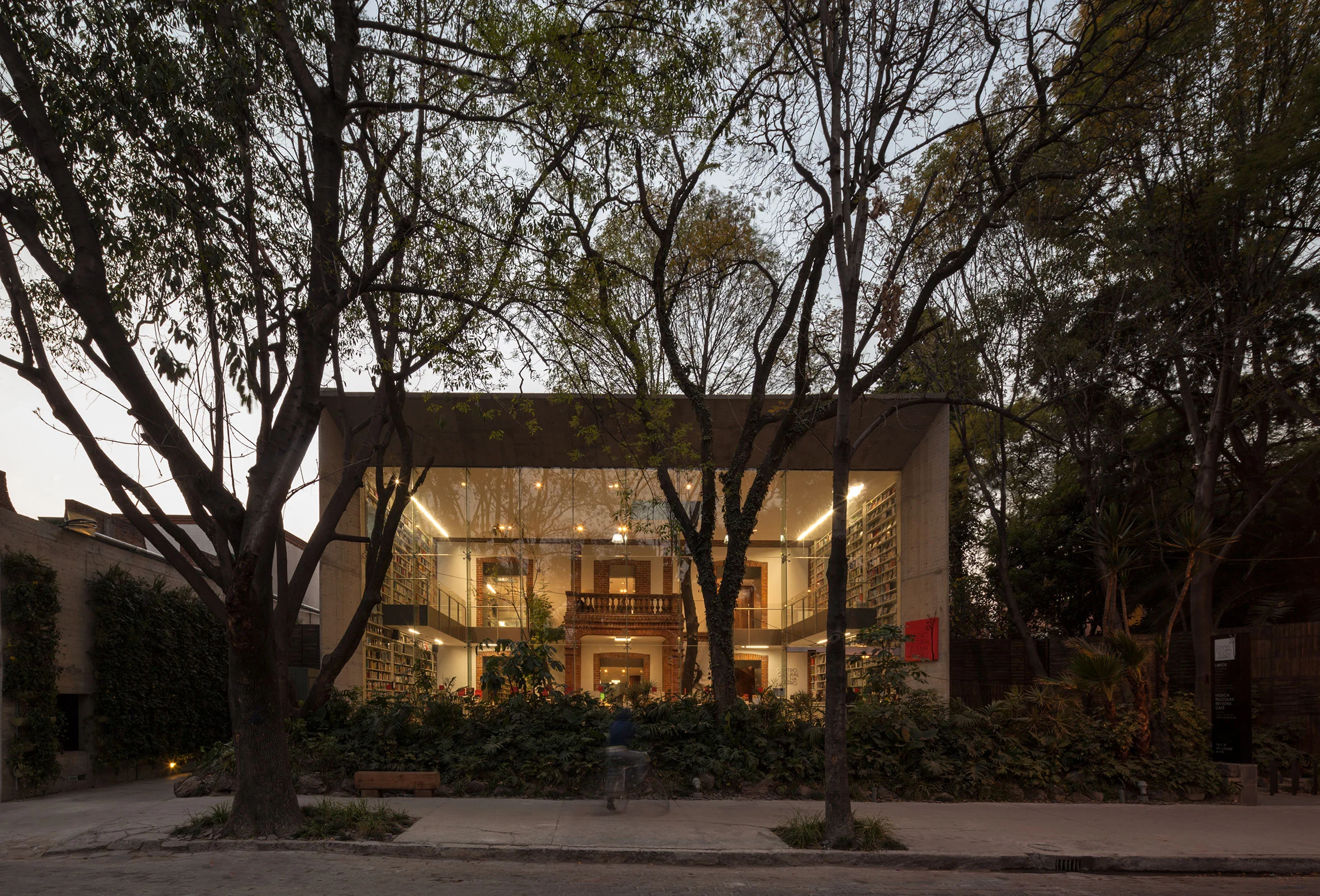 The Elena Garro Cultural Center's street-facing bookstore in Mexico City’s Coyoacán neighborhood. Courtesy of Fernanda Canales.