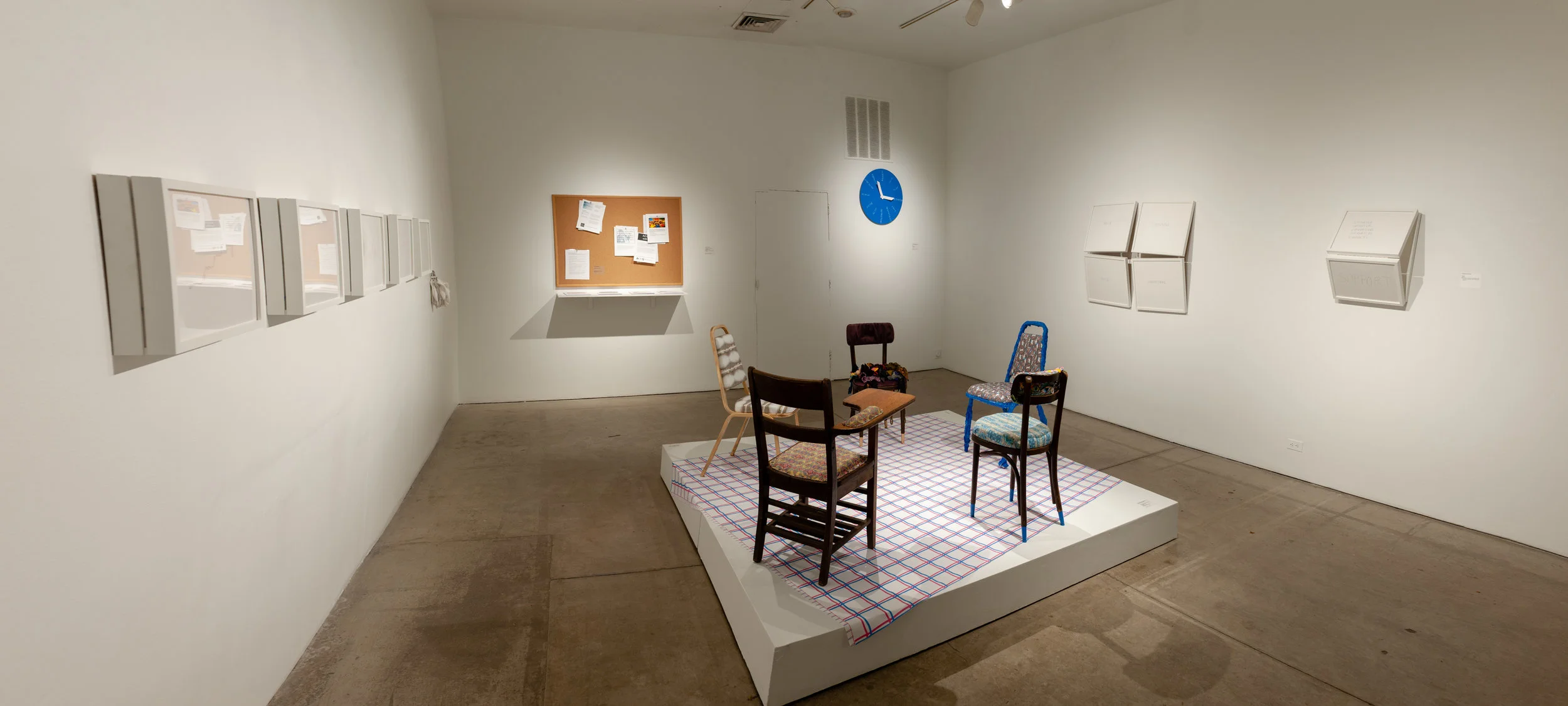 Shot of “ Support Group ,” an exhibition by Droege on view at 707 Penn Gallery on view through March 3, 2019. Courtesy Porter Loves Creative.