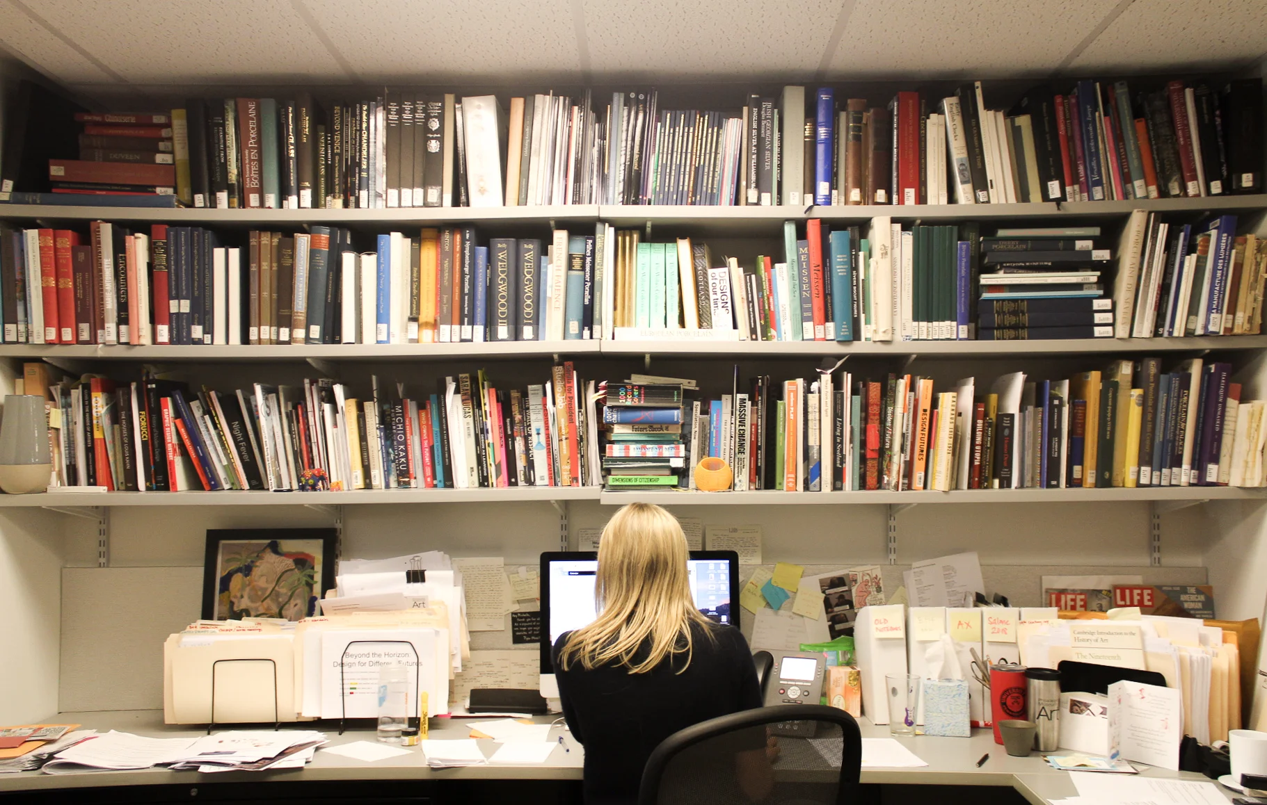 Michelle Millar Fisher in her office at the Philadelphia Museum of Art. Courtesy Ilana Curtis.