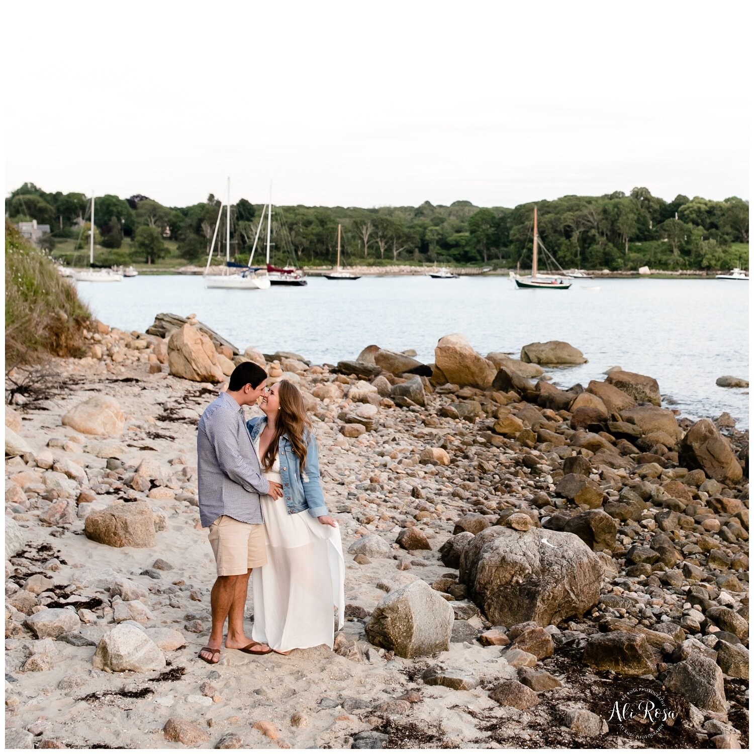 The Knob Falmouth engagement photos Boston Cape Cod wedding Photographer Ali Rosa010.jpg