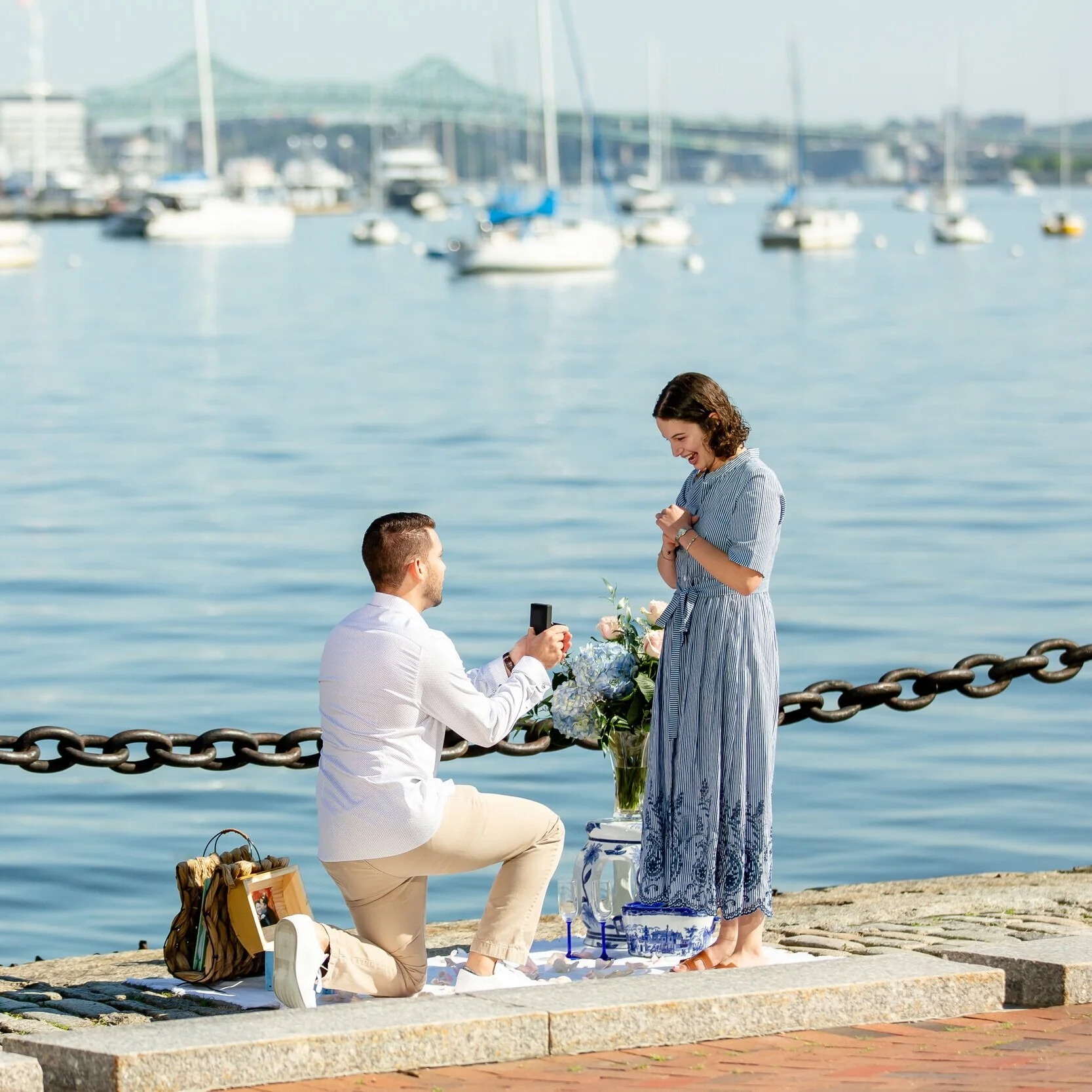 Engaged  | Dan &amp; Victoria  |  Boston Harbor Walk Proposal