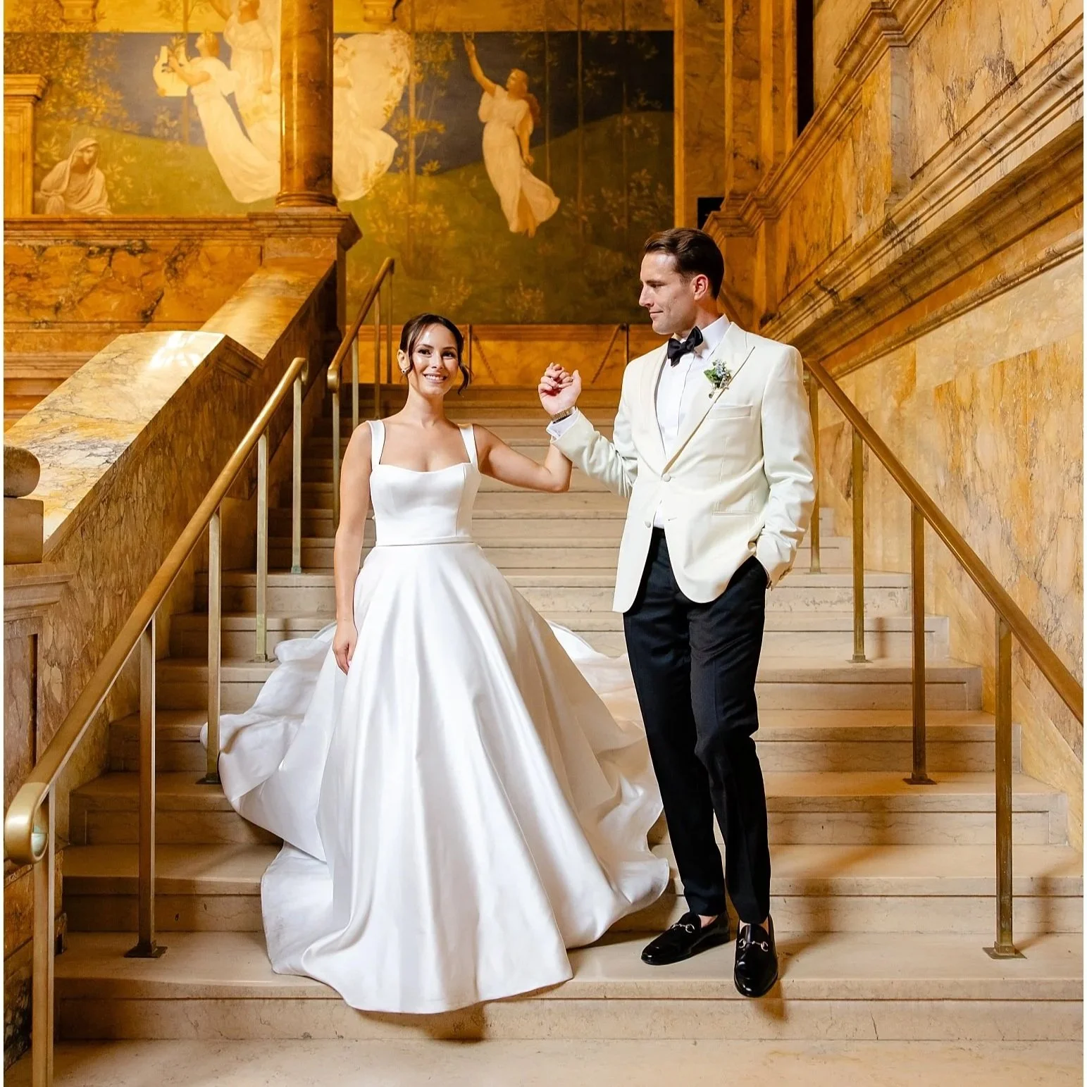 Weddings | Sara &amp; George | Raffles Hotel Boston &amp; Boston Public Library