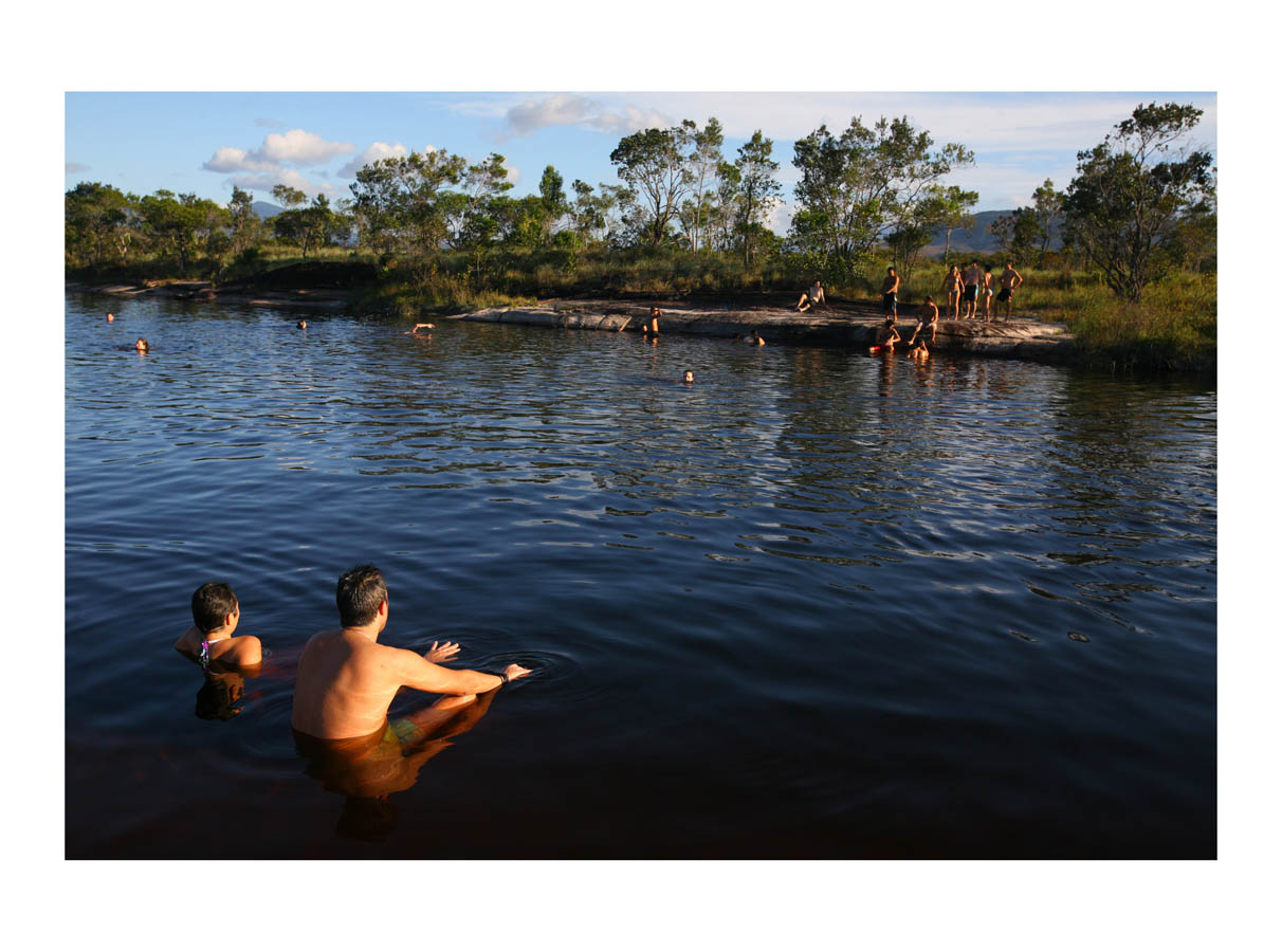   Calm Waters  (Canaima, Venezuela, 2012) by Johnny Green (53 x 73cm)   Size:&nbsp;20.9 H x 28.7 W x 1.2 in   This is the 1st of 12 Limited Edition C-type Lambda prints, encased in a beautiful gloss white ayous wood frame. The matt photograph is sign