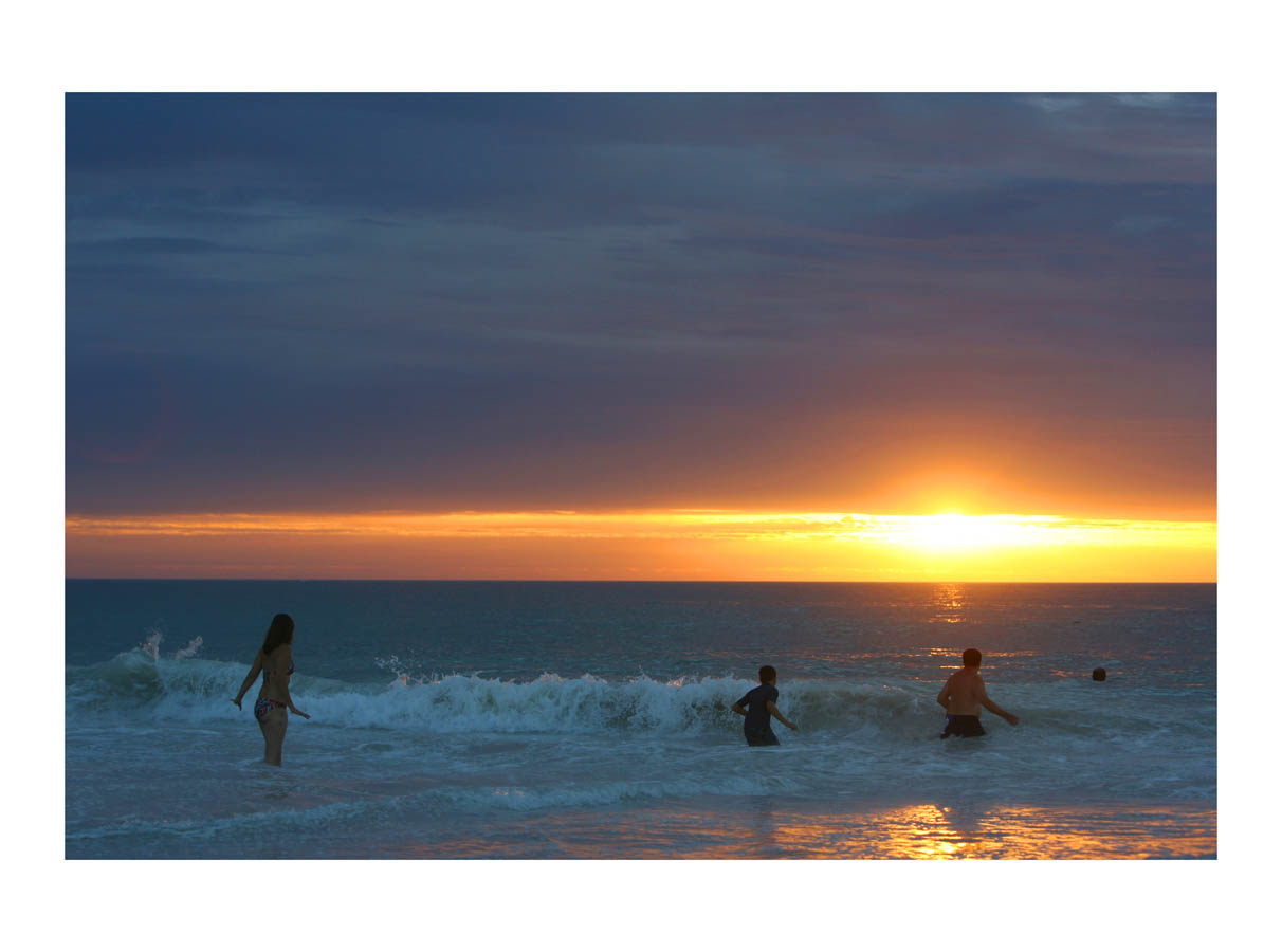   The Sun &amp; The Sea  (Perth, Australia, 2010) by Johnny Green (33 x 43cm)   Size:&nbsp;13 H x 16.9 W x 1.2 in   This is the 1st of 12 Limited Edition C-type Lambda prints, encased in a beautiful gloss white ayous wood frame. The matt photograph i