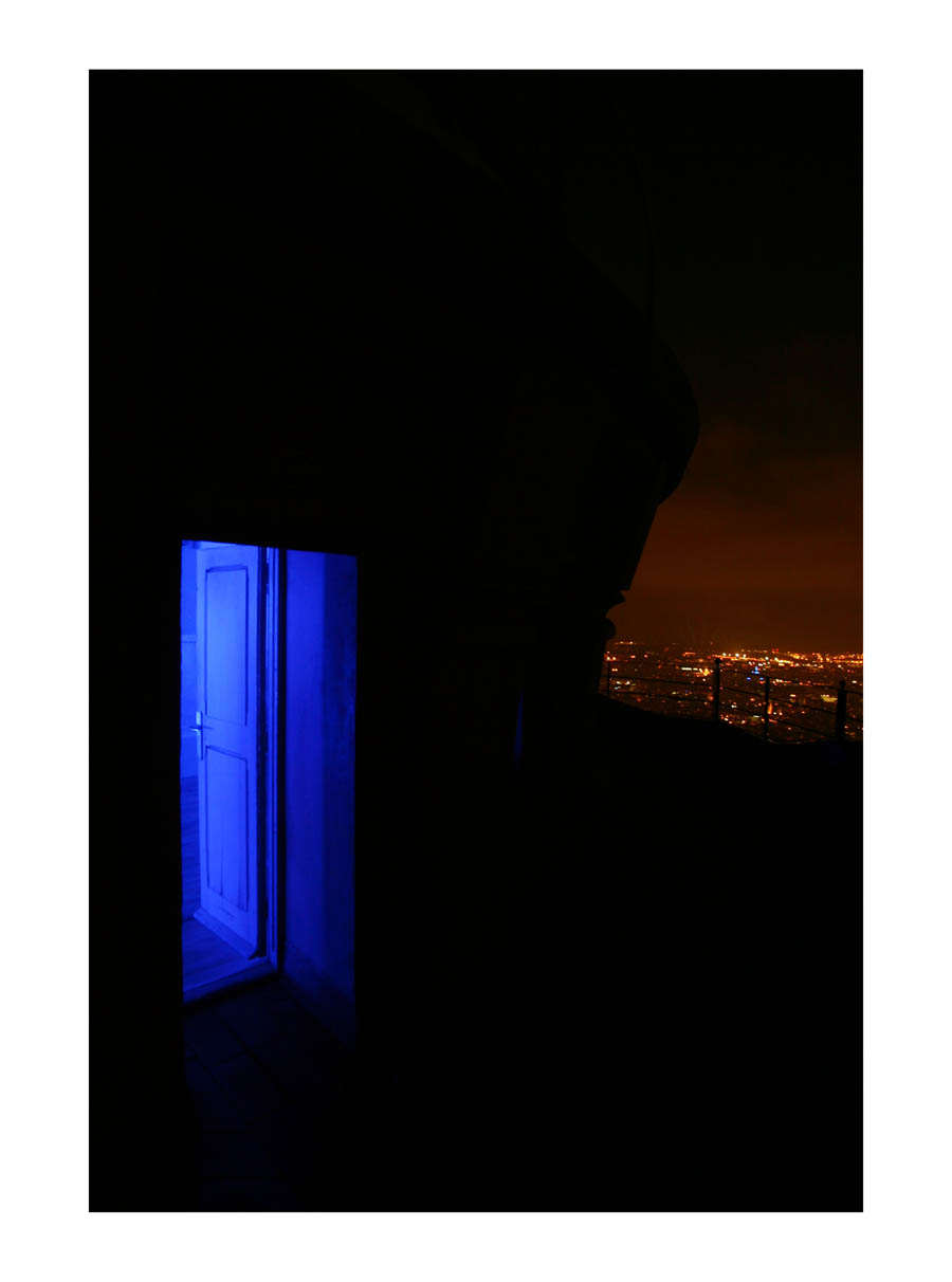  Blue Light &nbsp;(Barcelona, Spain, 2012) by Johnny Green (43 x 33cm)   Size:&nbsp;16.9 H x 13 W x 1.2 in   This is the 1st of 12 Limited Edition C-type Lambda prints, encased in a beautiful gloss white ayous wood frame. The matt photograph is sign