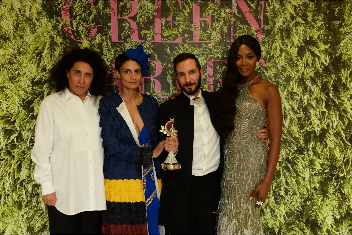 Franca Sozzani GCC Award for Best Emerging Designer, presented by Naomi Campbell and Sara Sozzani Maino