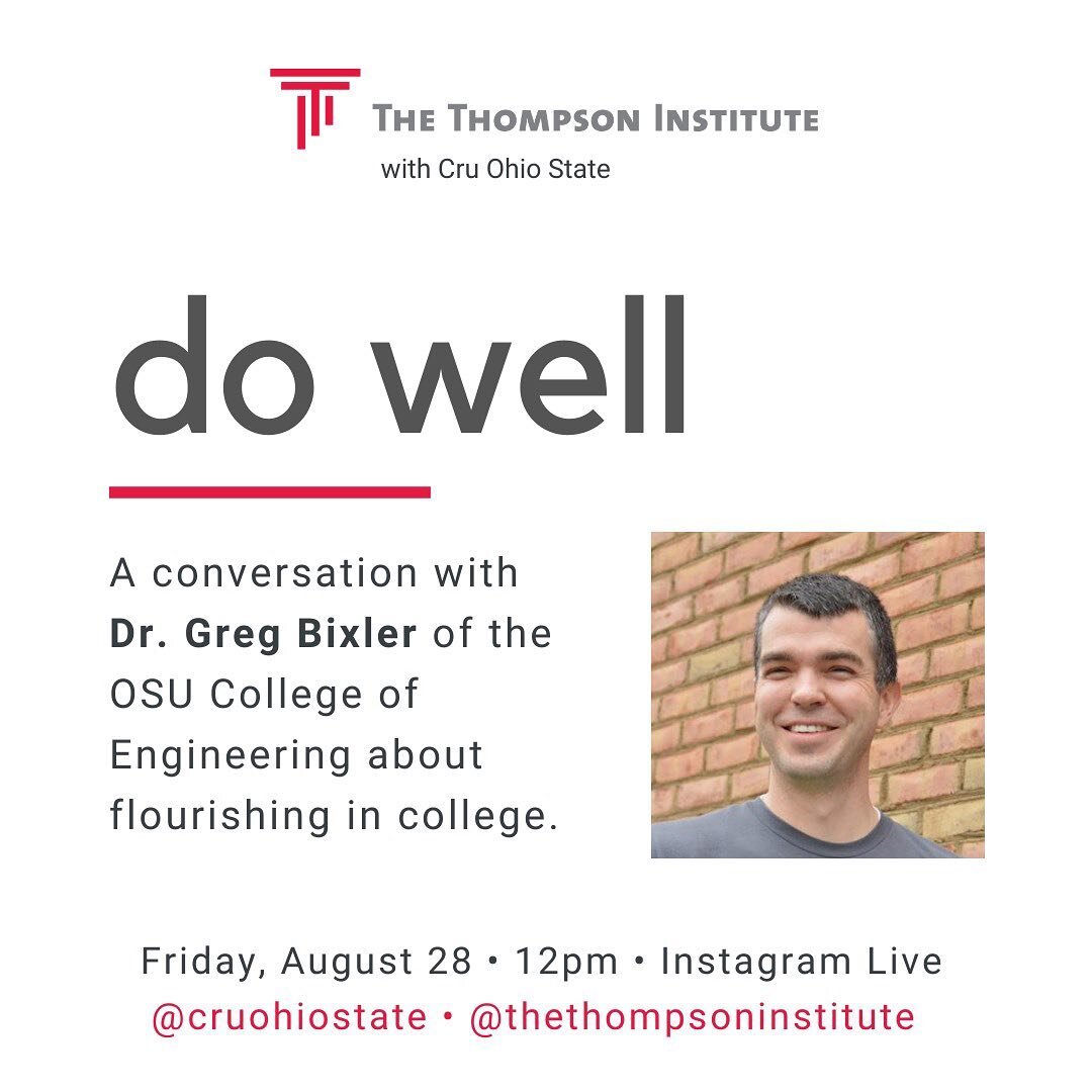 This conversation should be really helpful&mdash; especially for first-year students. #ohiostate #ohiostatebuckeyes #cruohiostate #cru #classof2024