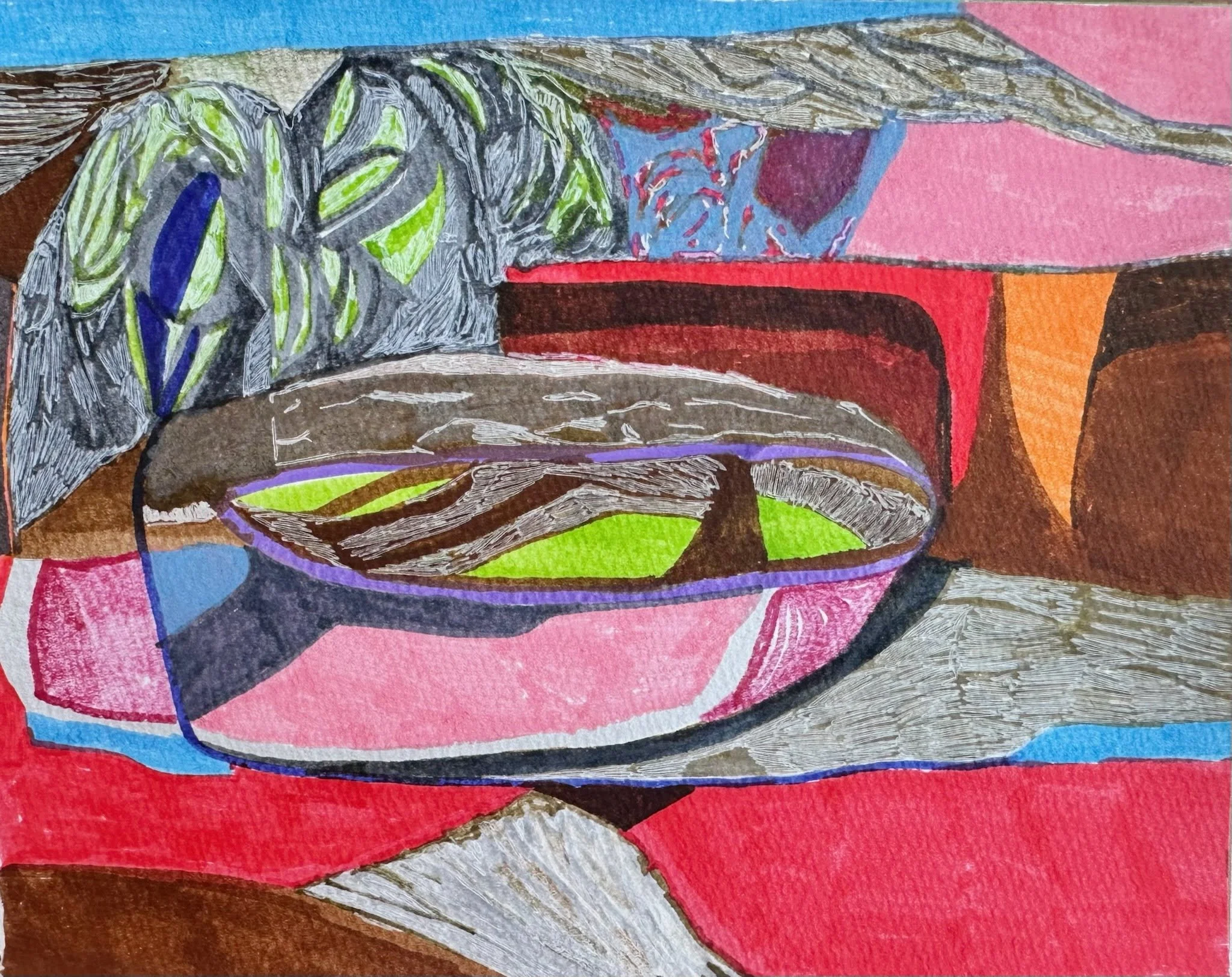  Pen on paper - 7 × 5.25 inches   Back to Gallery  