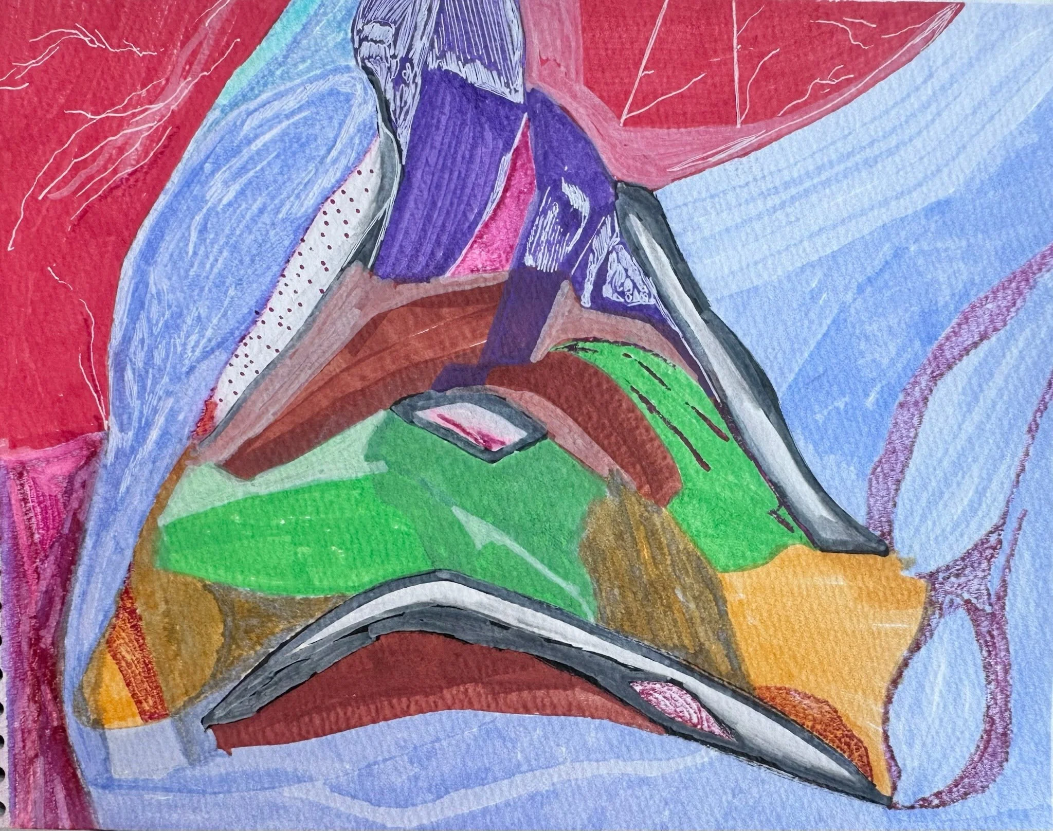  Pen on paper - 7 × 5.25 inches   Back to Gallery  