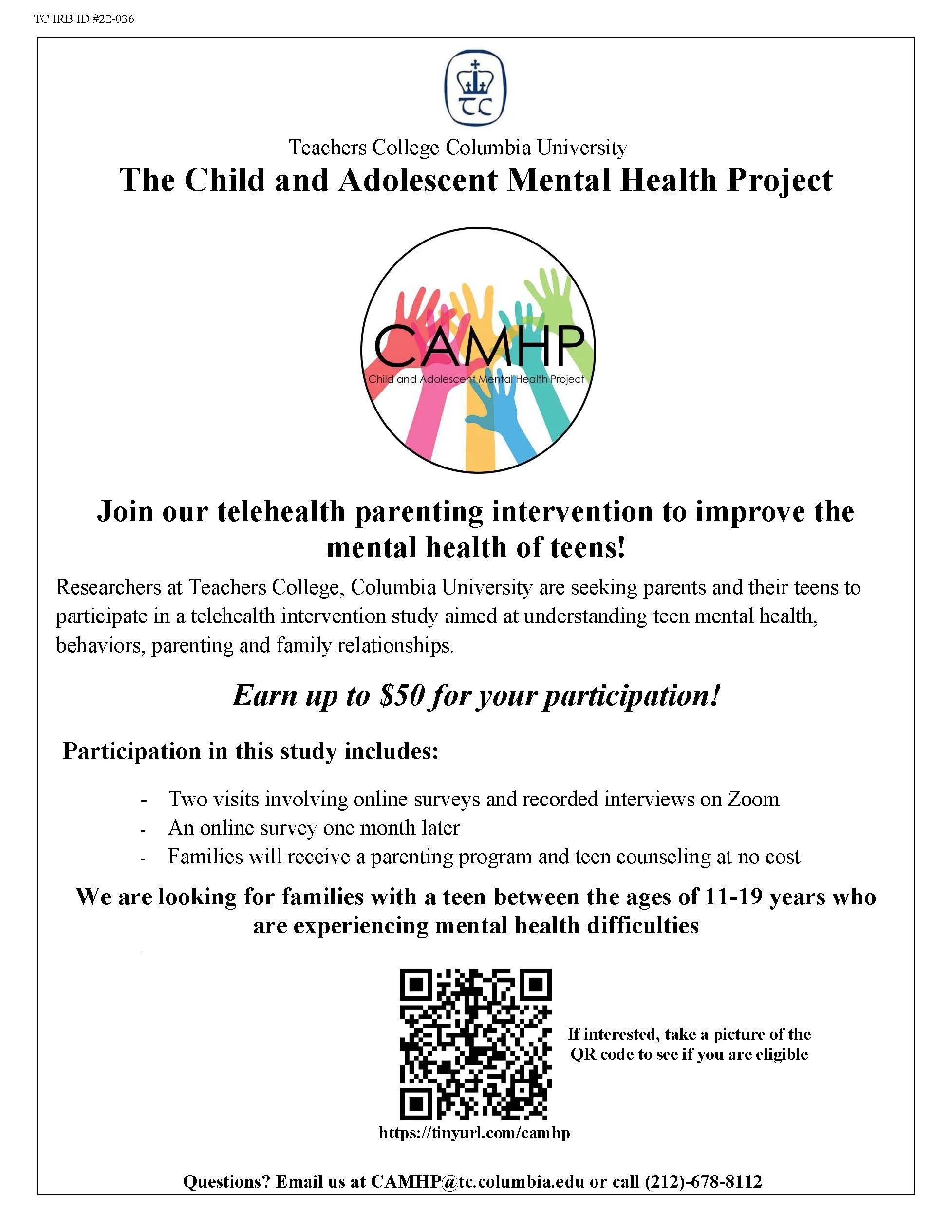 Join A Study — Culture And Health Promotion Of Minority Youth And Families