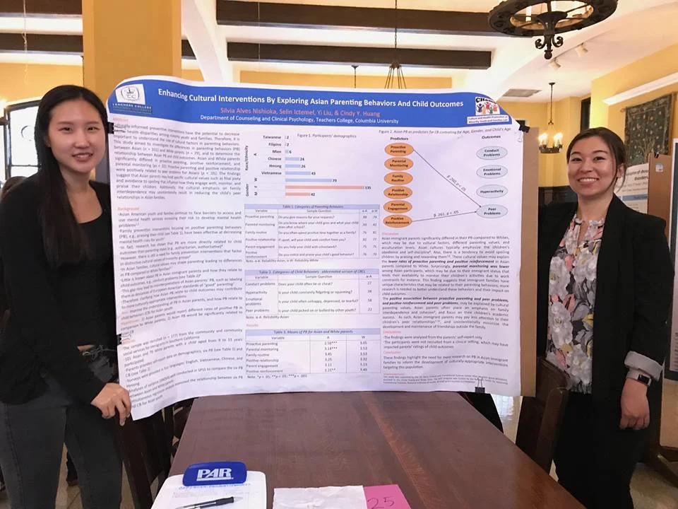 Seoho and Emily presenting our poster at the conference.