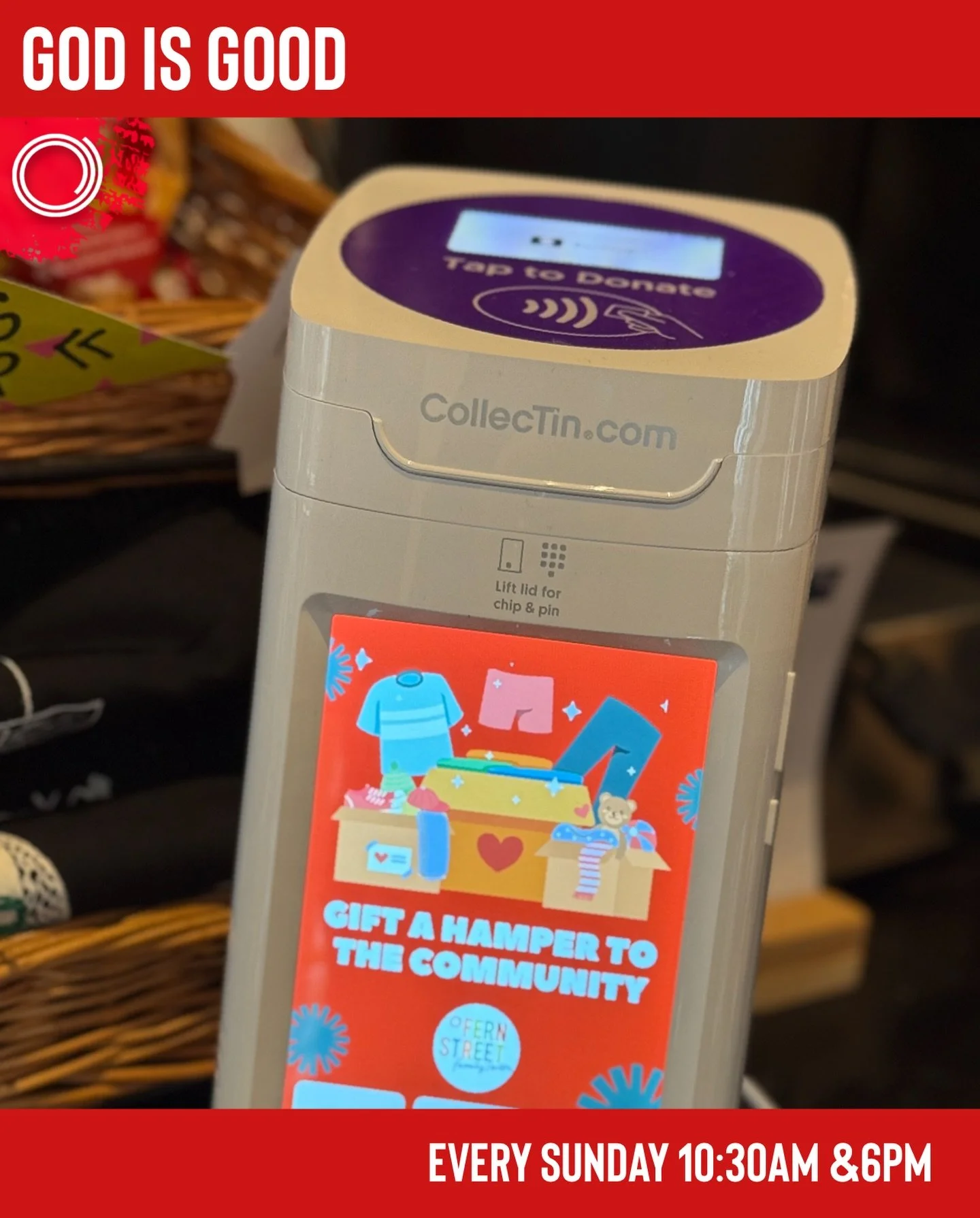 This Christmas you can support families we serve in Bow receive a Christmas hamper. Visit the cafe and you will find our Fern Street giving machine at the counter. Let&rsquo;s be generous this Christmas time.