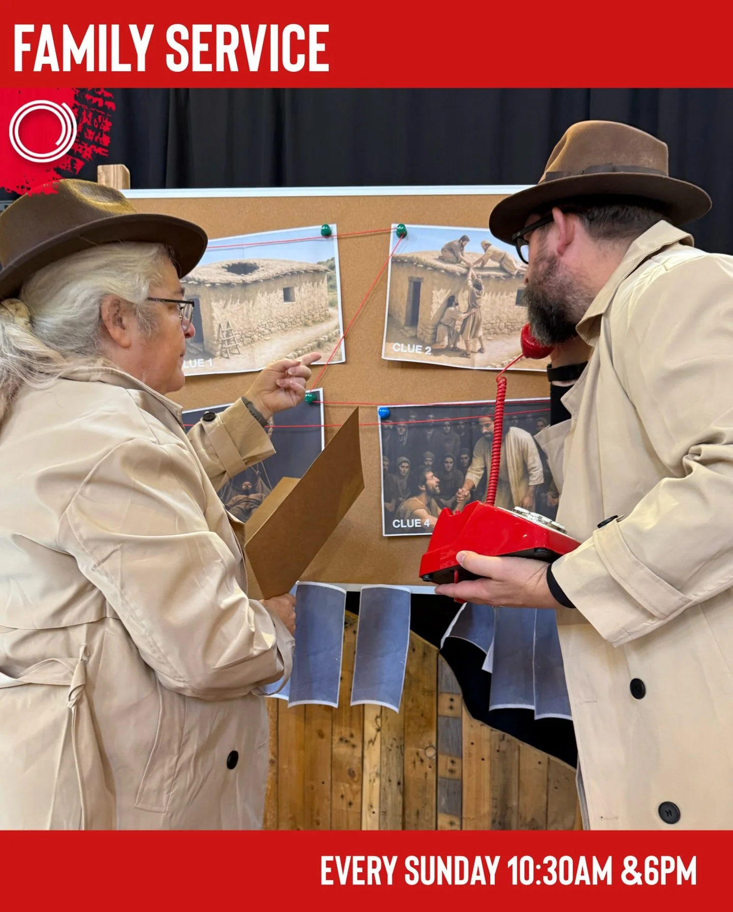 Join us this Sunday for our next mystery being solved by Nick Nazareth. Come dressed as your favourite super sleuth or spy. #familyservice #lincolnestate #eastlondon #familychurch
