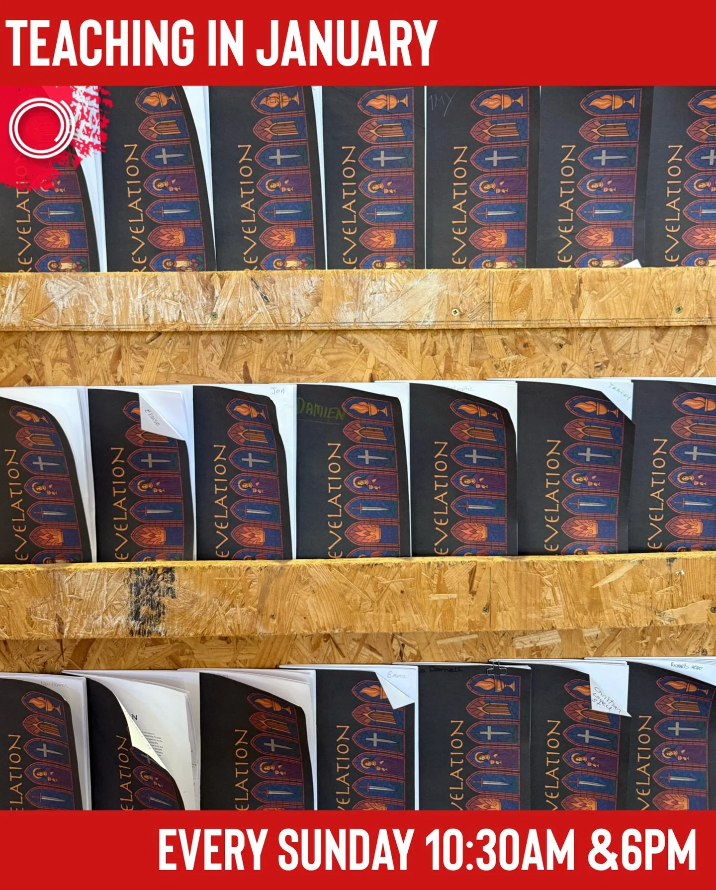 We return to the book of Revelation this January and February, and we would love you to join us in the building as we explore it together.

If you miss a week, you can always catch up via the live stream, available on our website or on YouTube. #chur