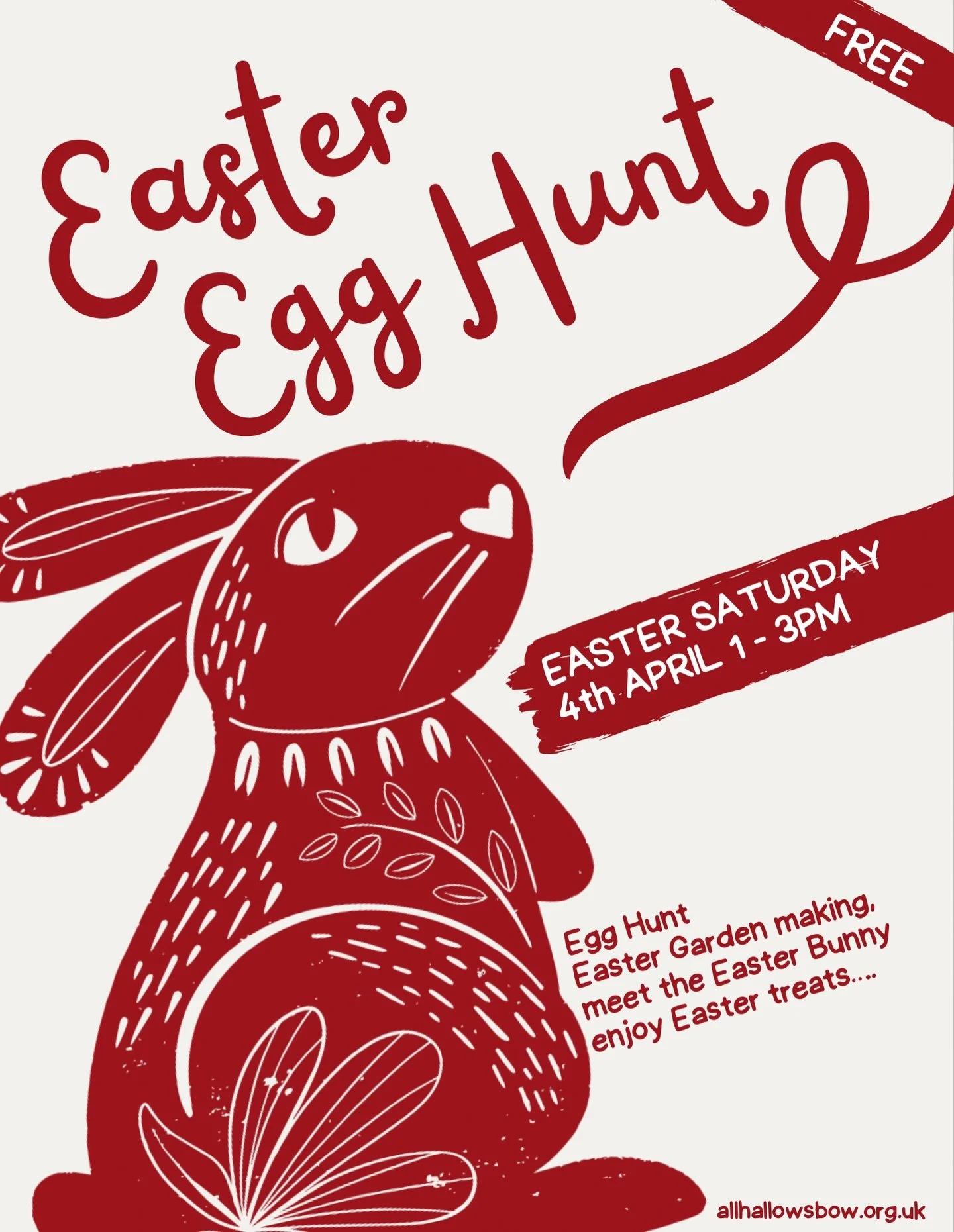 We would love to invite you to join us for our Big Egg scavenger hunt. The event is totally free, every child will win a bag of eggs. 

The event also includes Easter Garden making and competition, craft and Easter food and drink.

Join us for our Bi