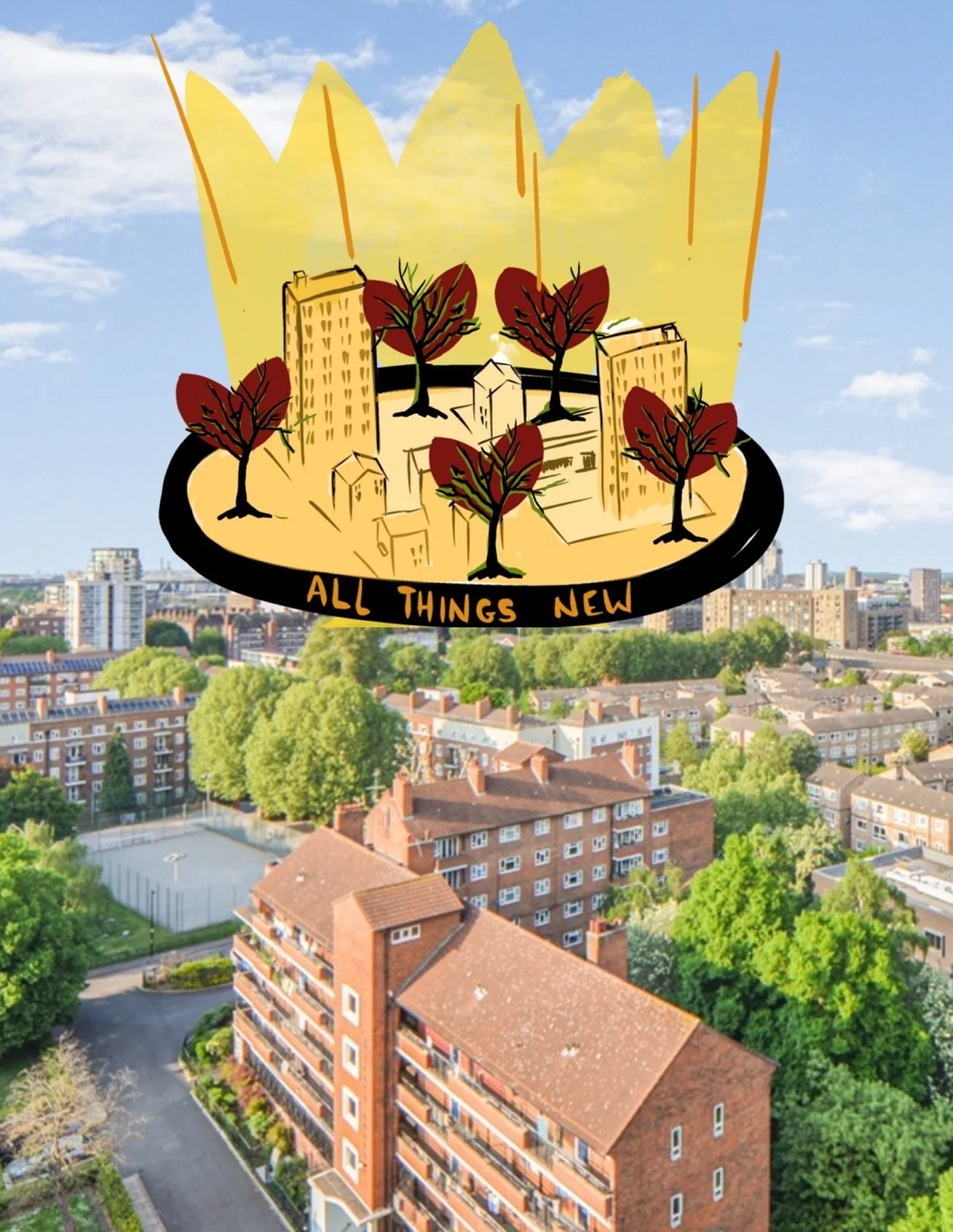 A New Bow: Revelation 21 Reimagined

Then I saw a new East London and a new River Lea, for the first East London and the first river had passed away, and there was no longer any separation between communities. I saw the Holy Borough, the new Poplar, 