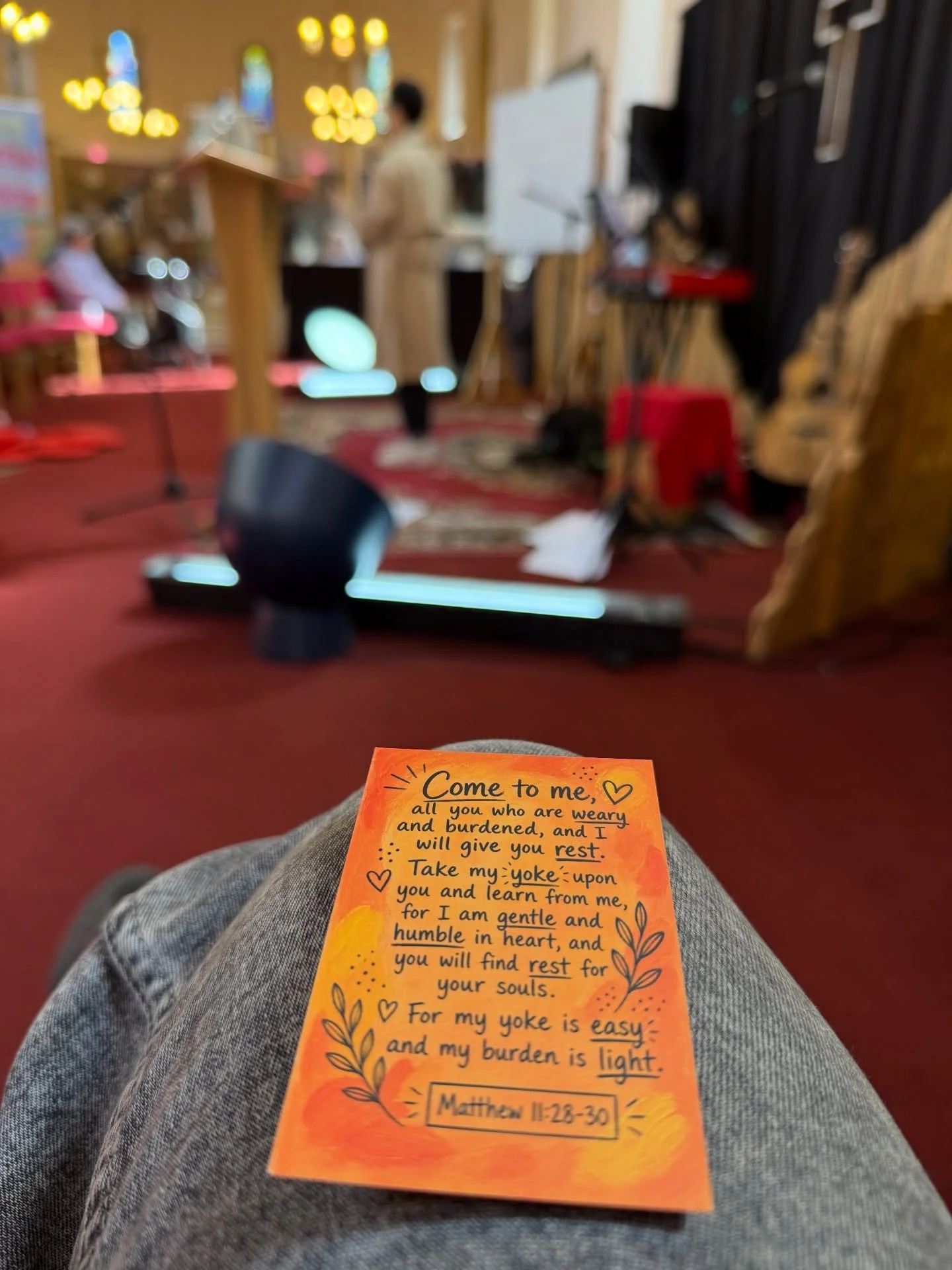 Come and be with Jesus.