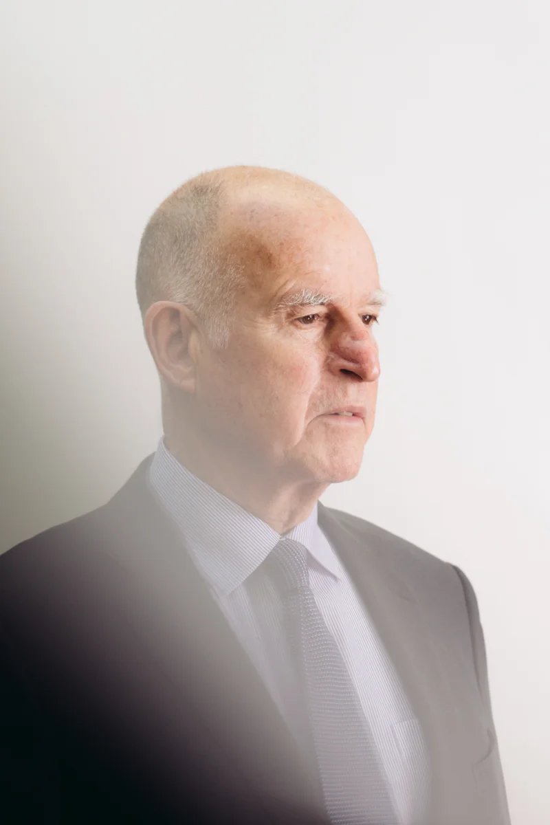 California Governor Jerry Brown for Newsweek. 