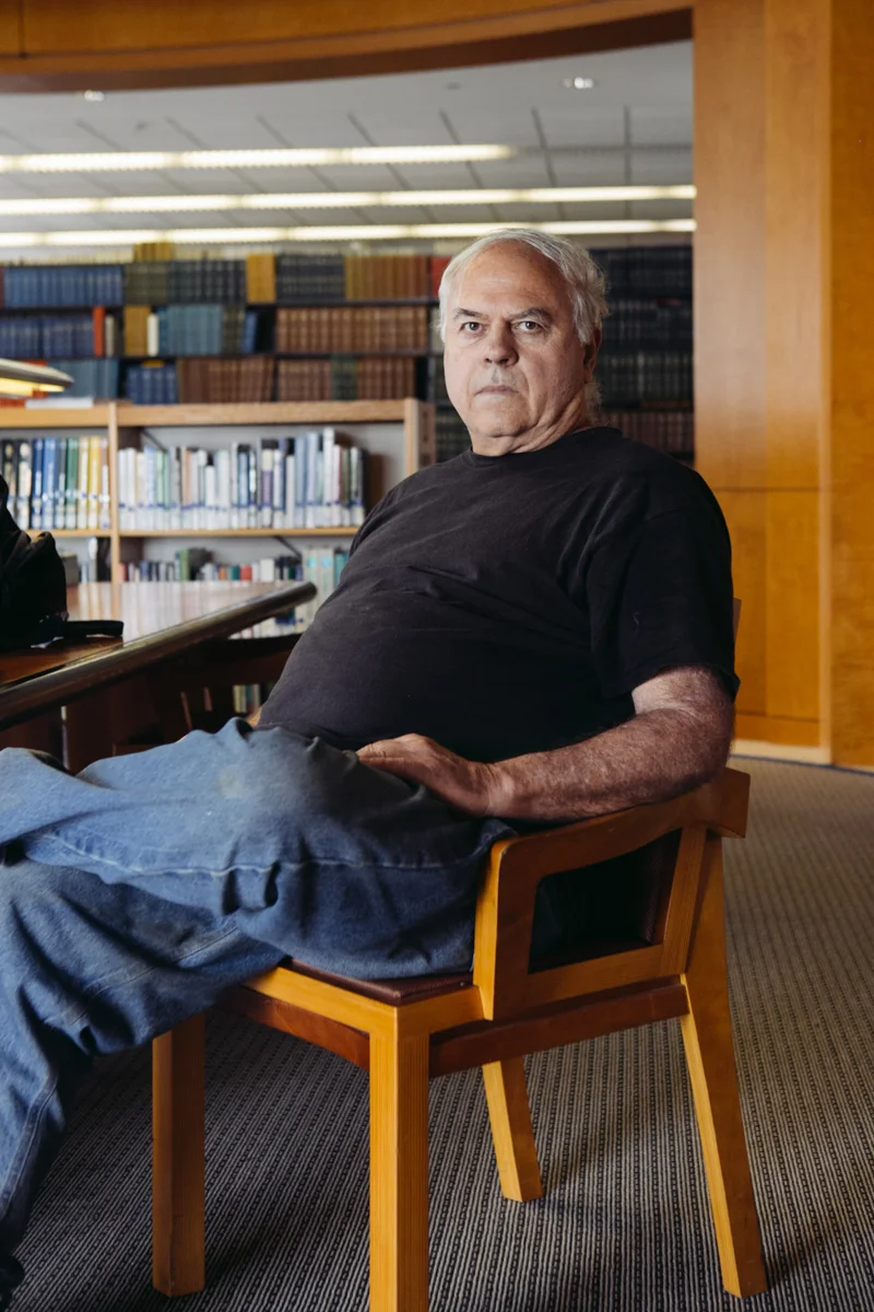  Phil Means, Homeless patron of SF Public Library and Vietnam veteran,&nbsp;for Timeline. 