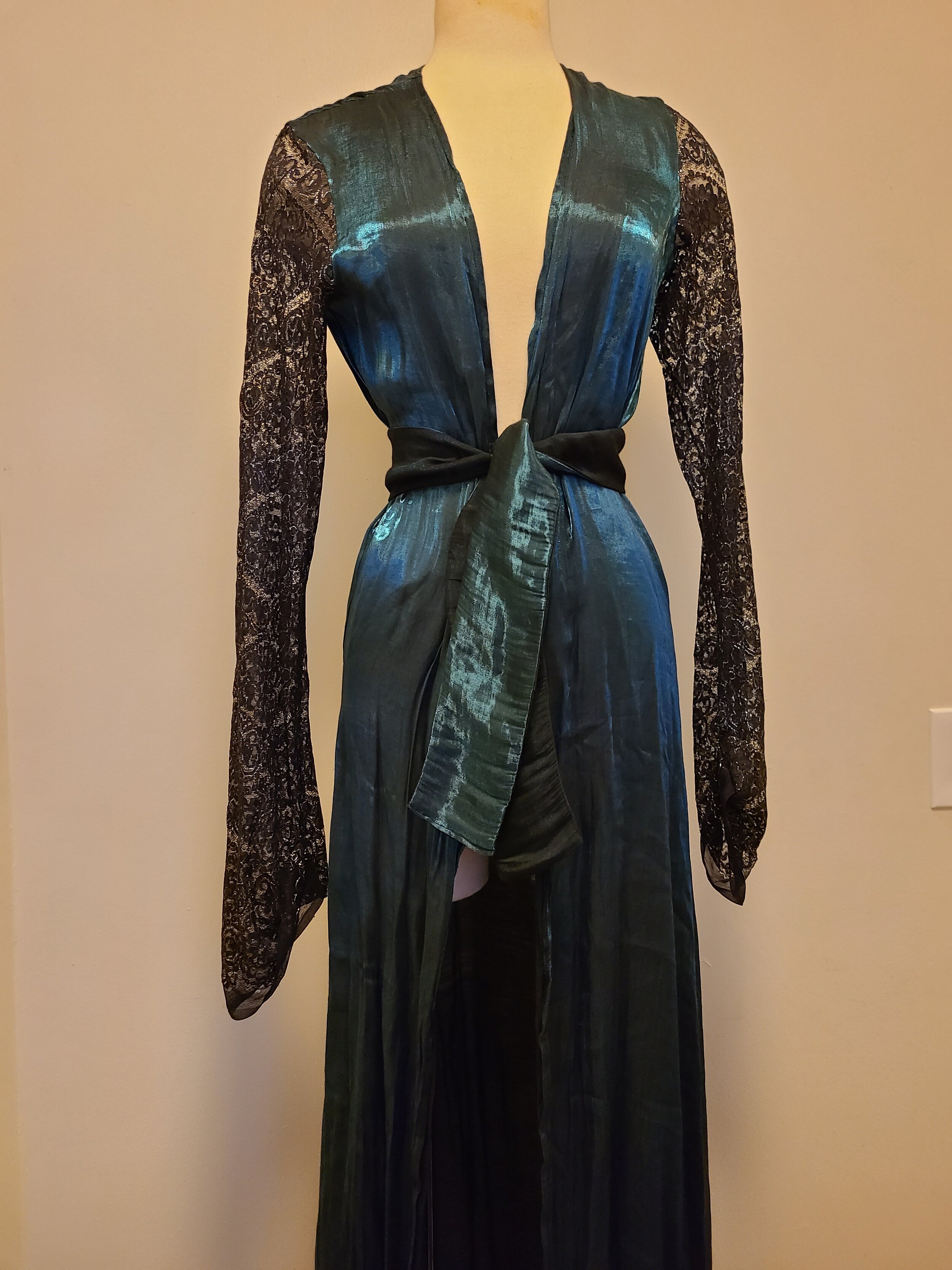 Lace Sleeve Duster Robe