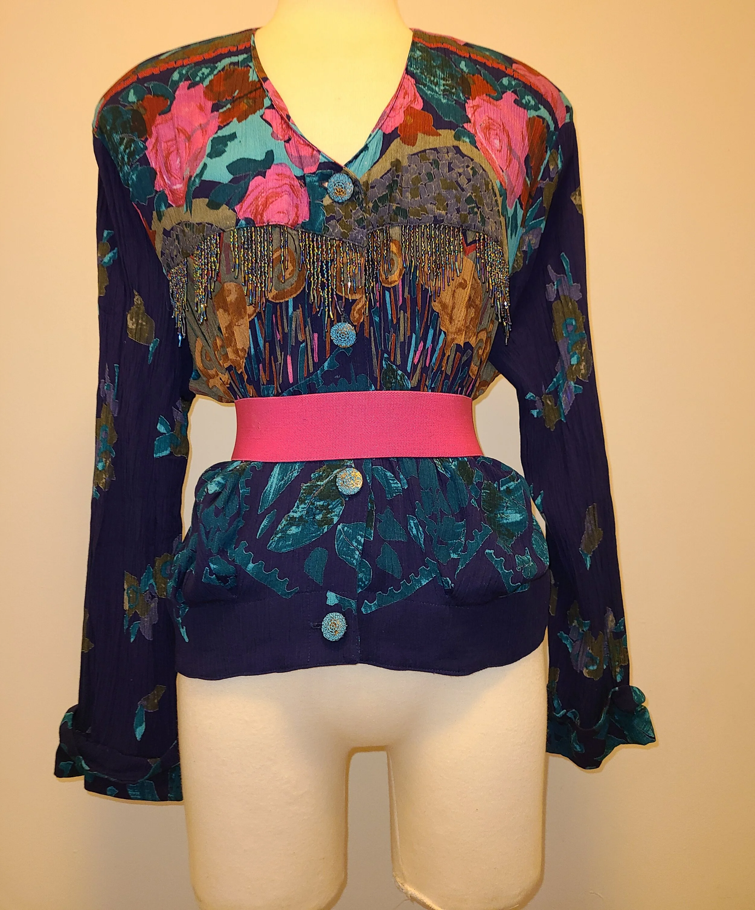 Beaded Fringe Jacket Shirt