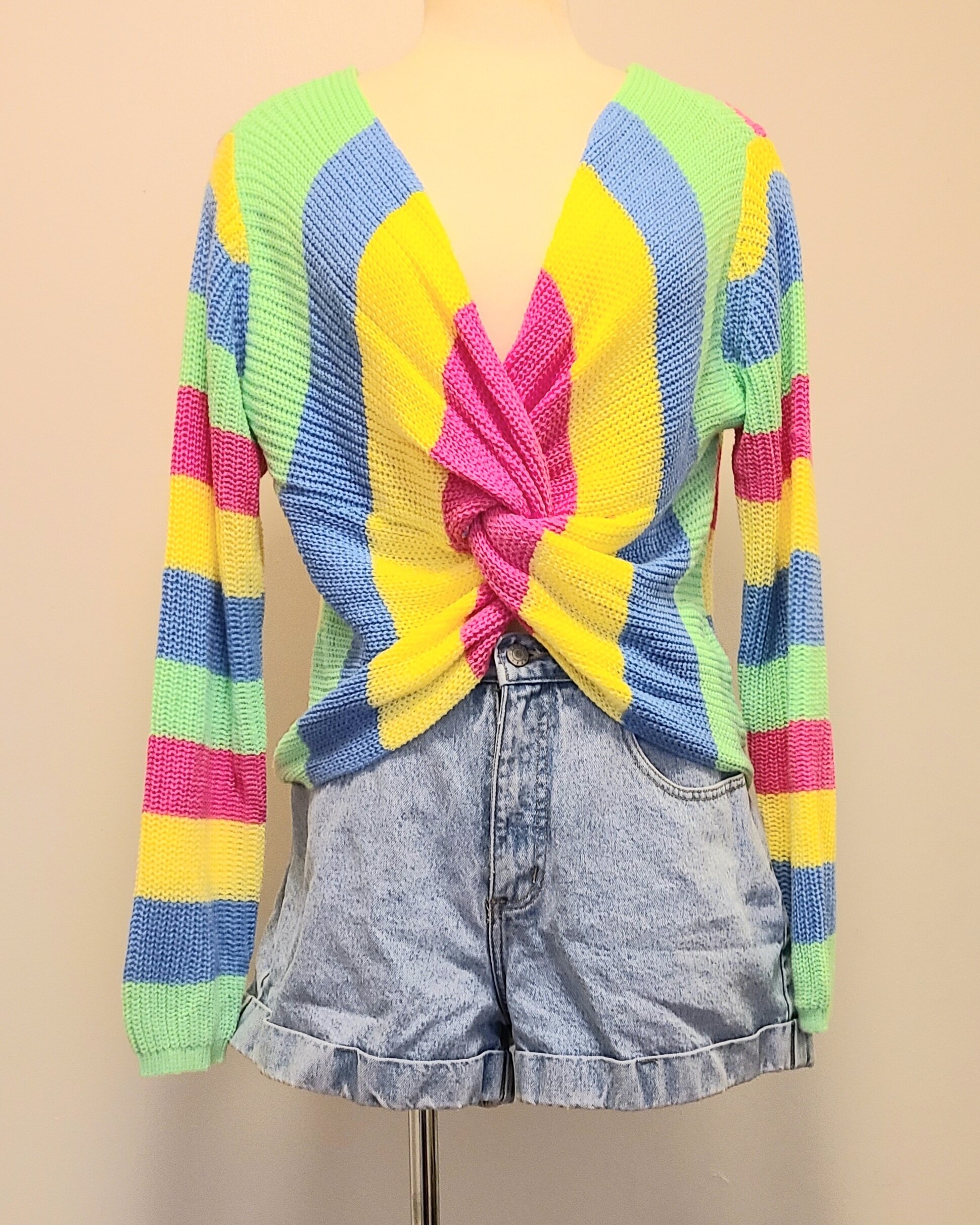 Neon Rainbow Sweater