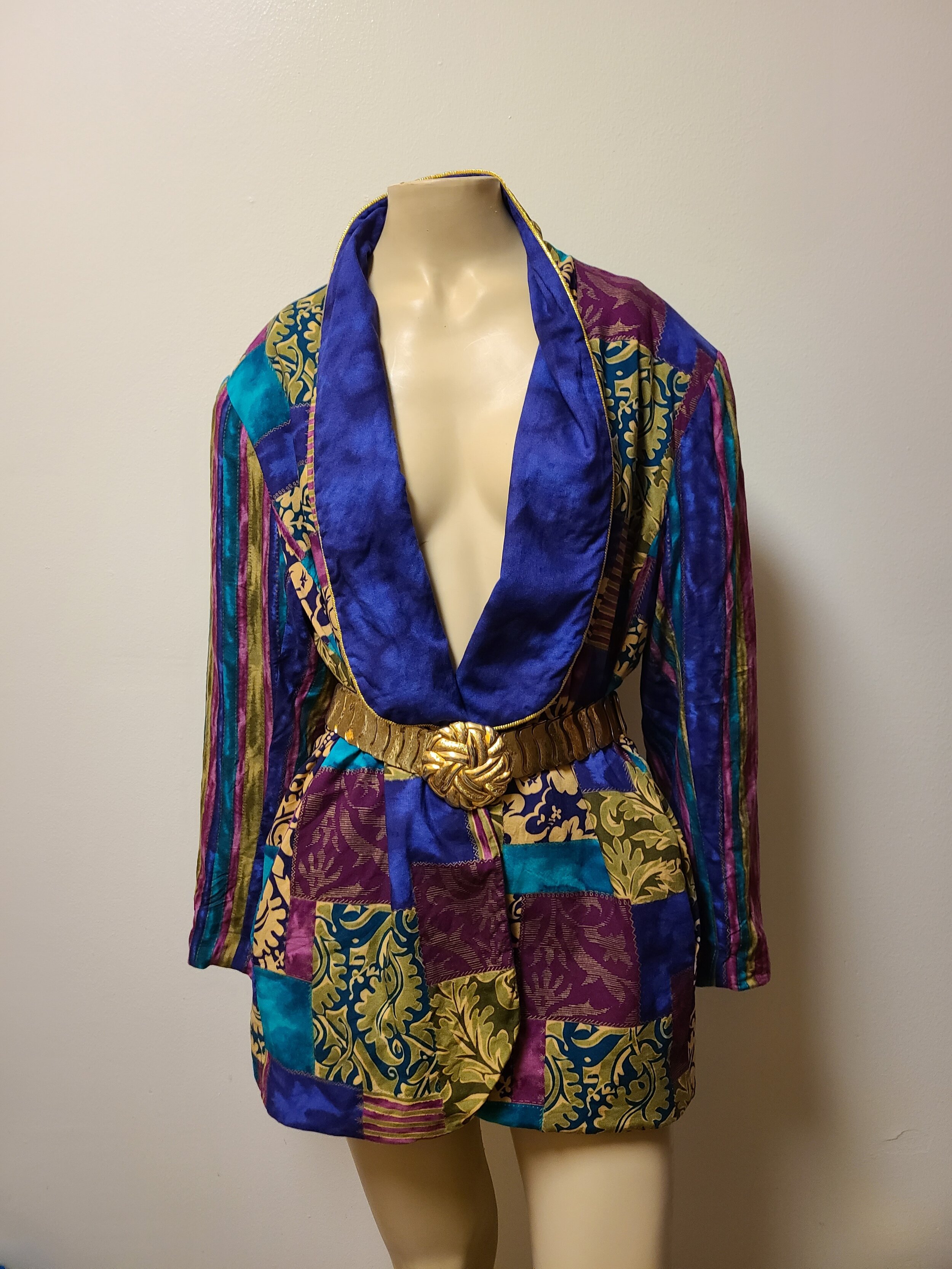Royal Patchwork Blazer (Curvy Doll)